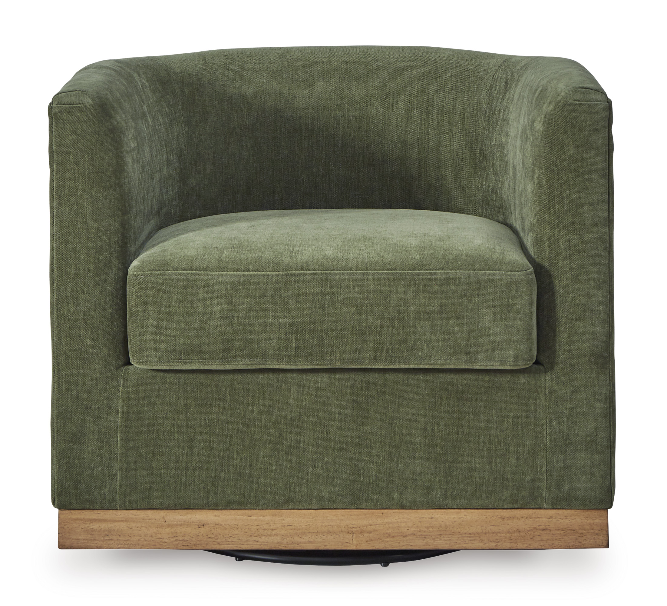 Jersonlow Polyester/Wood/Metal Swivel Accent Chair