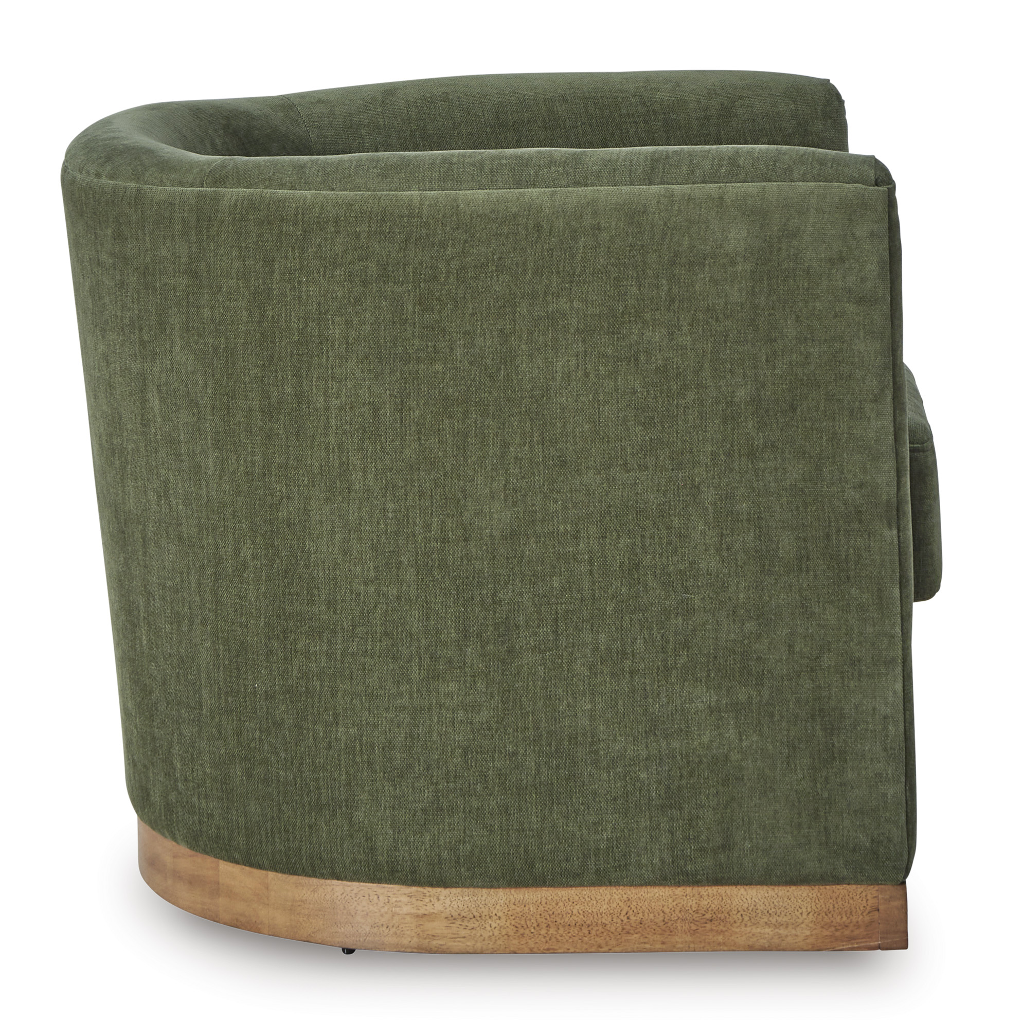 Jersonlow Polyester/Wood/Metal Swivel Accent Chair