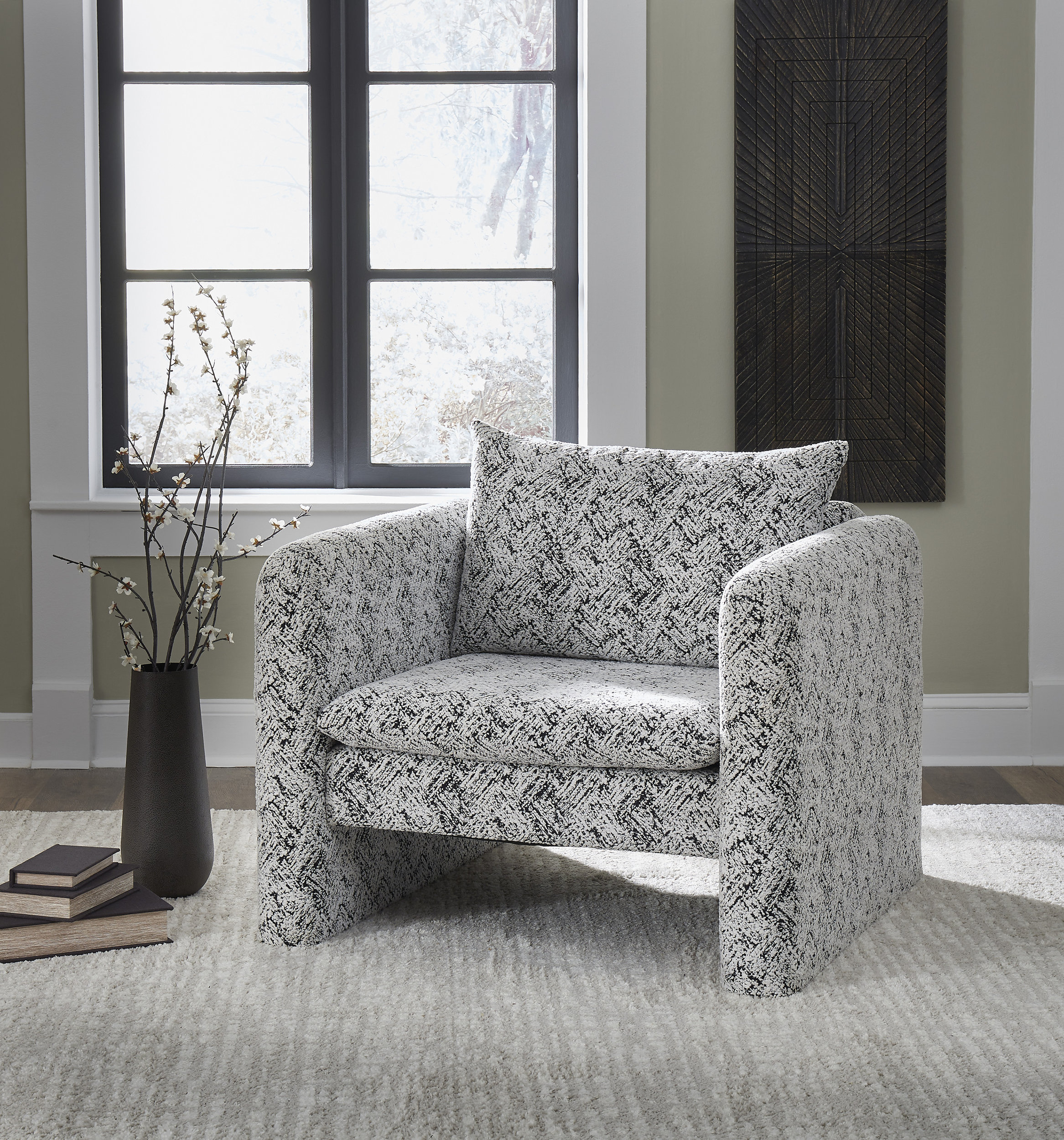 Kenbell Polyester Accent Chair