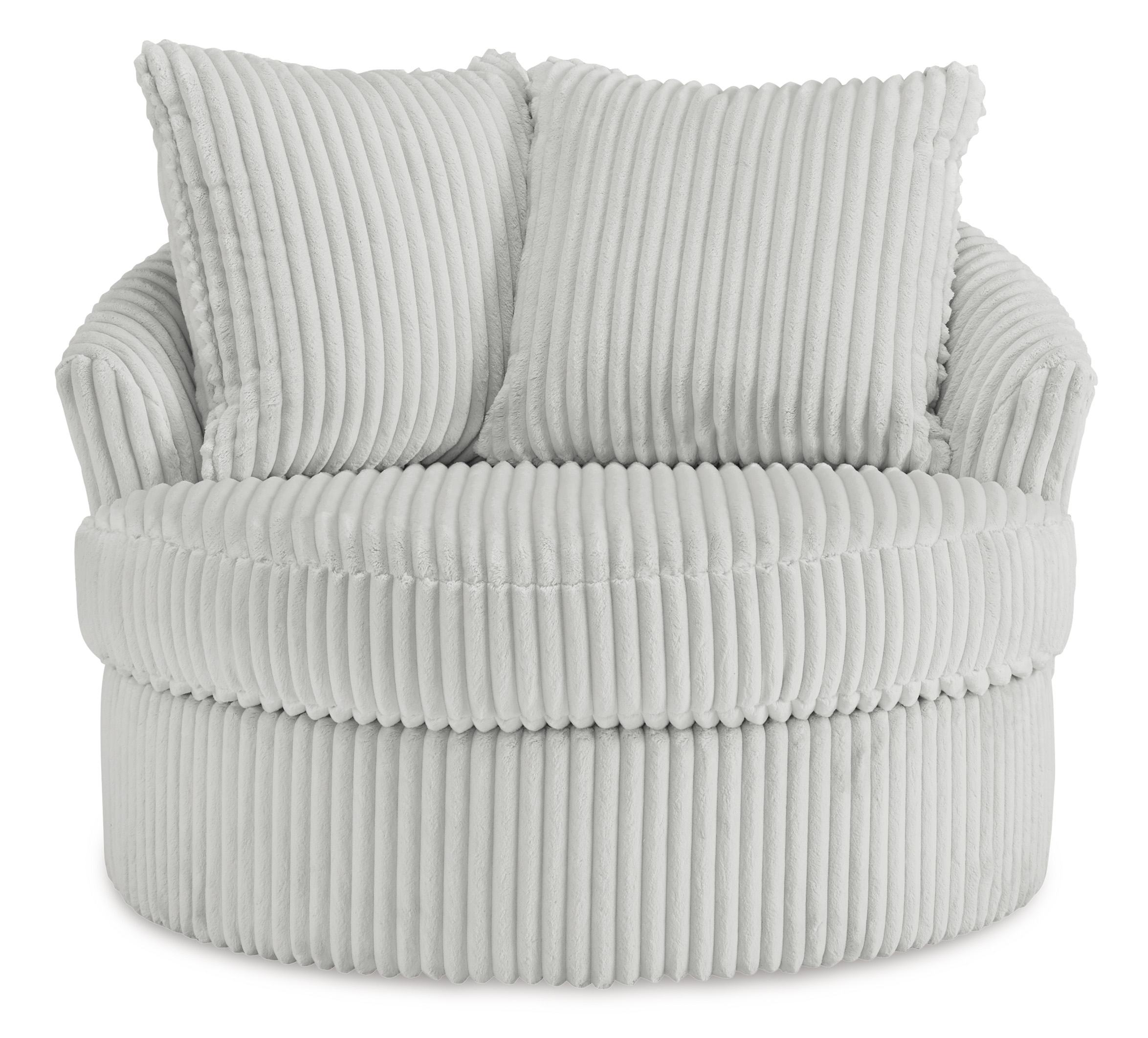 Gramwell Polyester/Metal Swivel Accent Chair