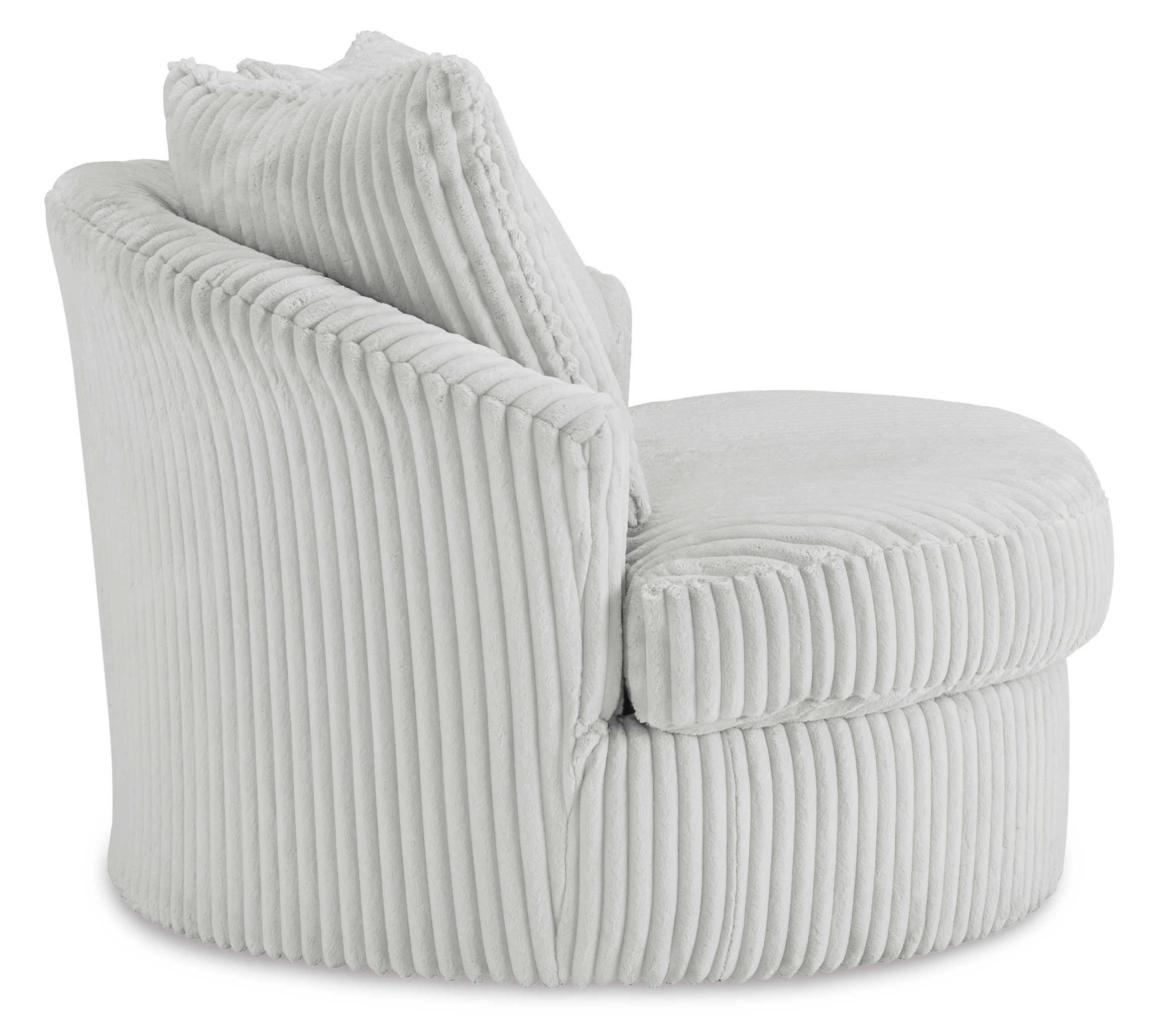 Gramwell Polyester/Metal Swivel Accent Chair