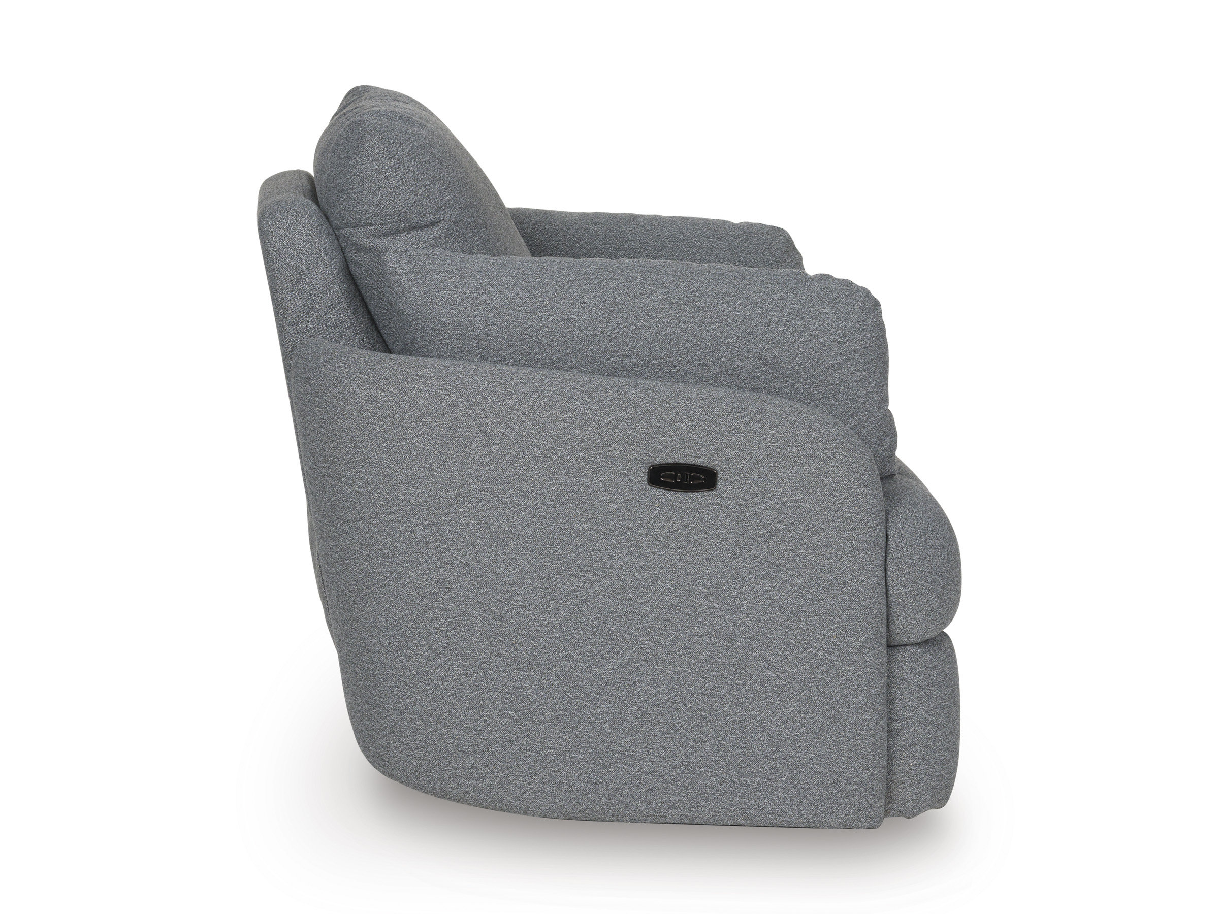 Alainmont Next-Gen Nuvella Polyester Swivel Power Recliner