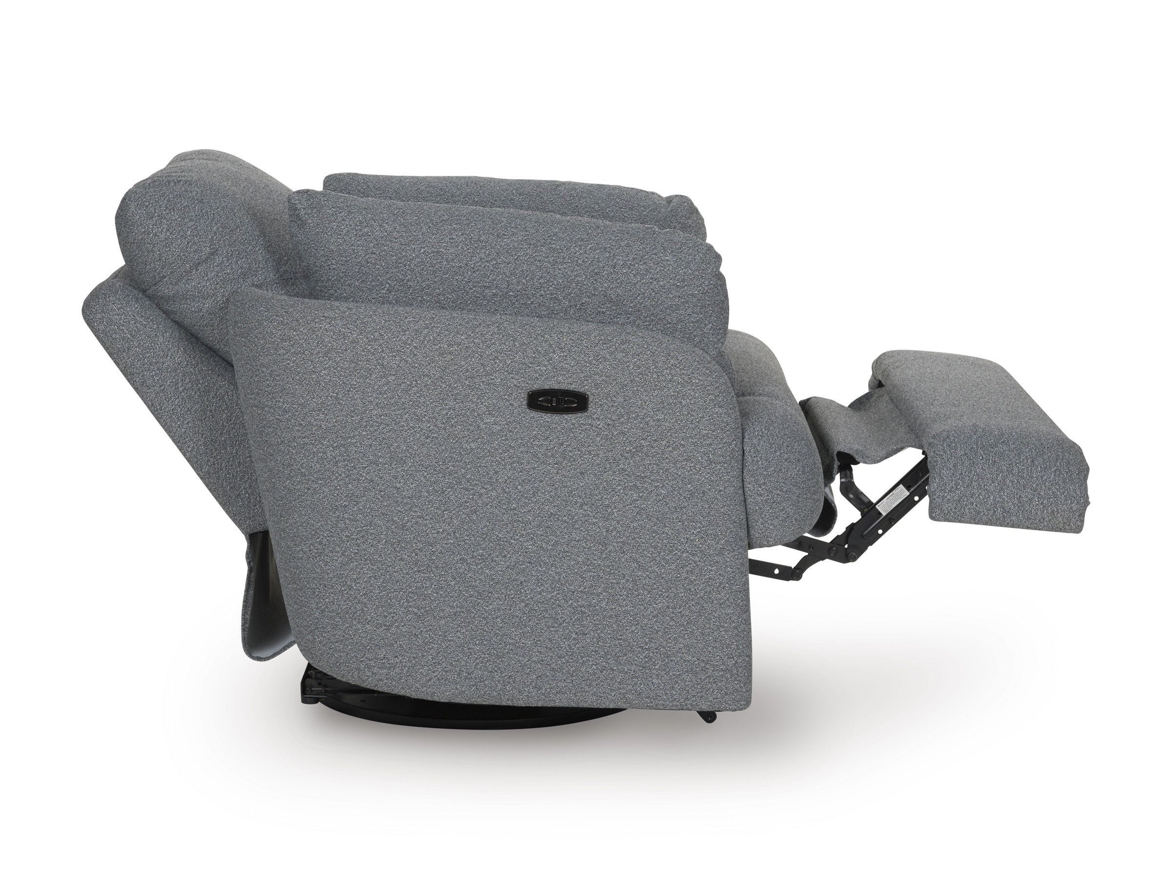 Alainmont Next-Gen Nuvella Polyester Swivel Power Recliner
