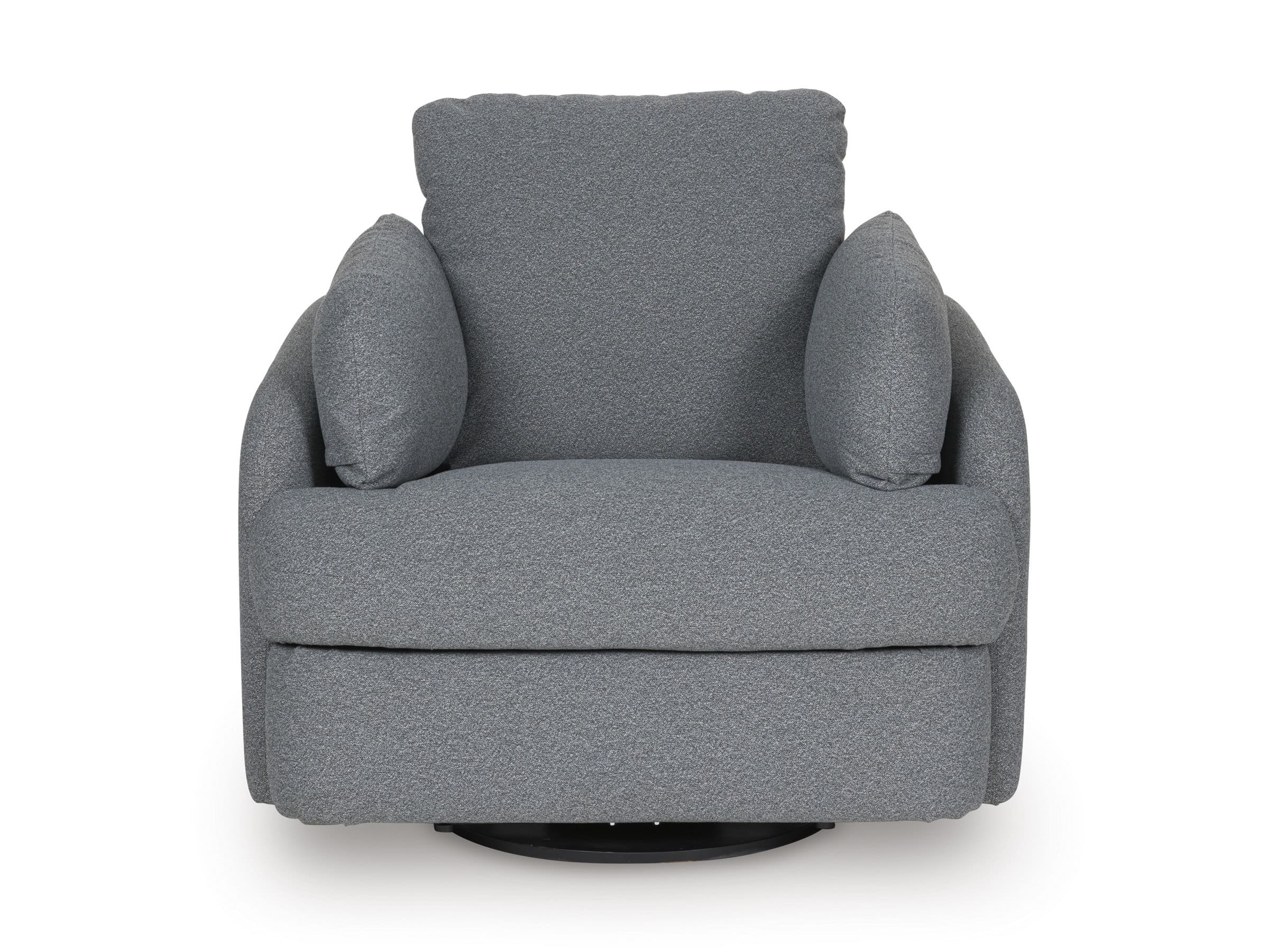 Alainmont Next-Gen Nuvella Polyester Swivel Power Recliner