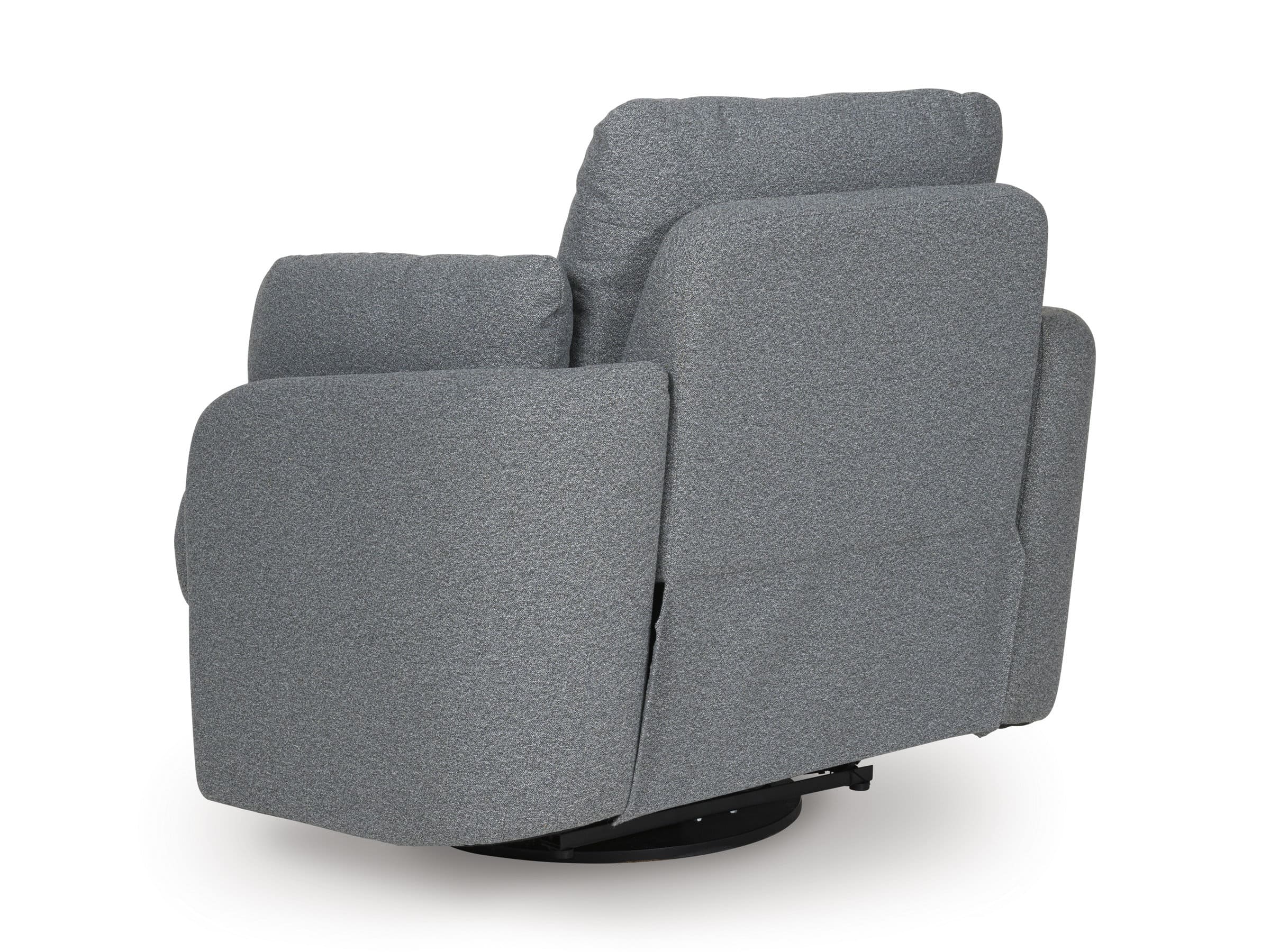Alainmont Next-Gen Nuvella Polyester Swivel Power Recliner