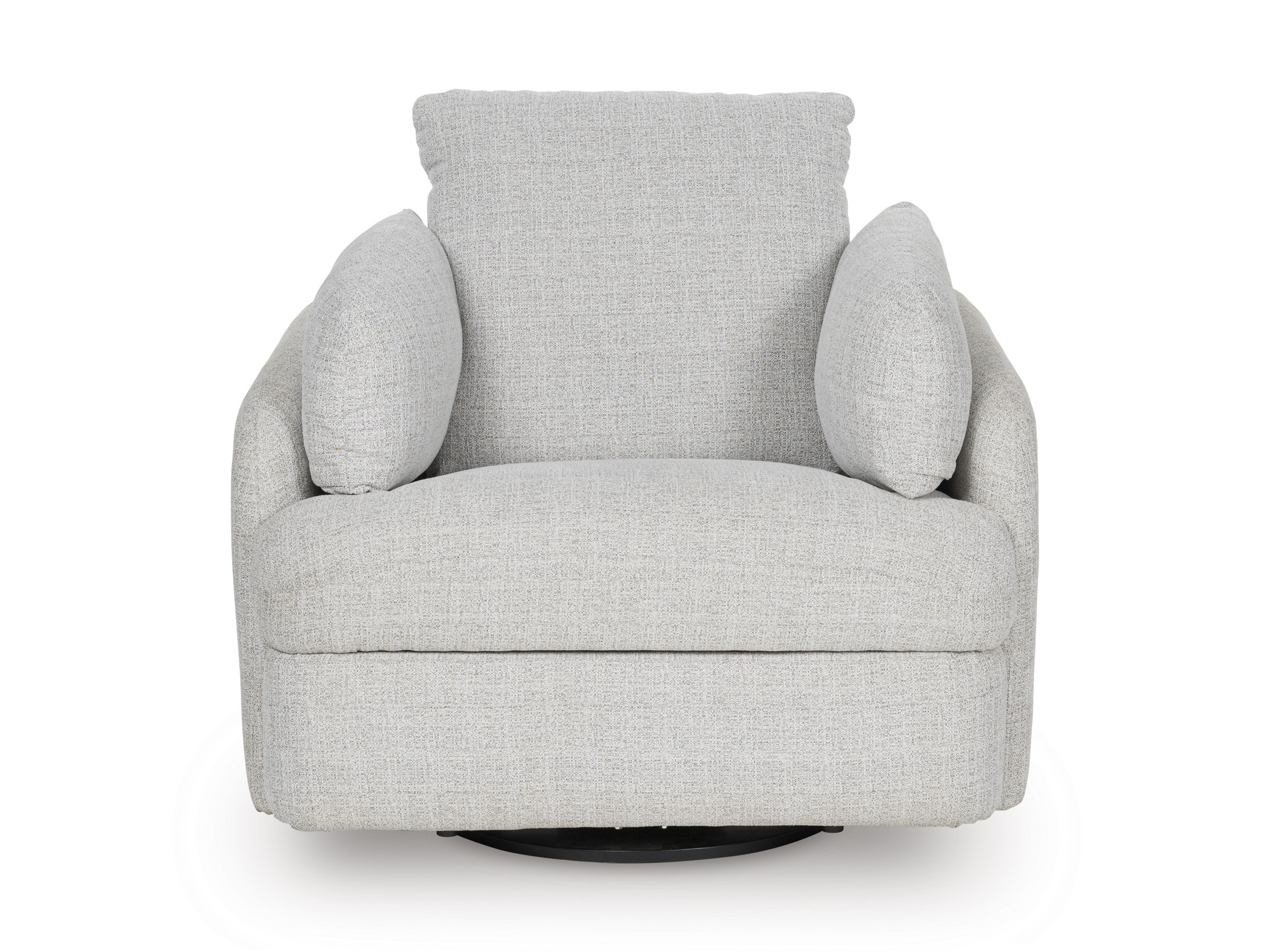 Alainmont Next-Gen Nuvella Polyester Swivel Power Recliner