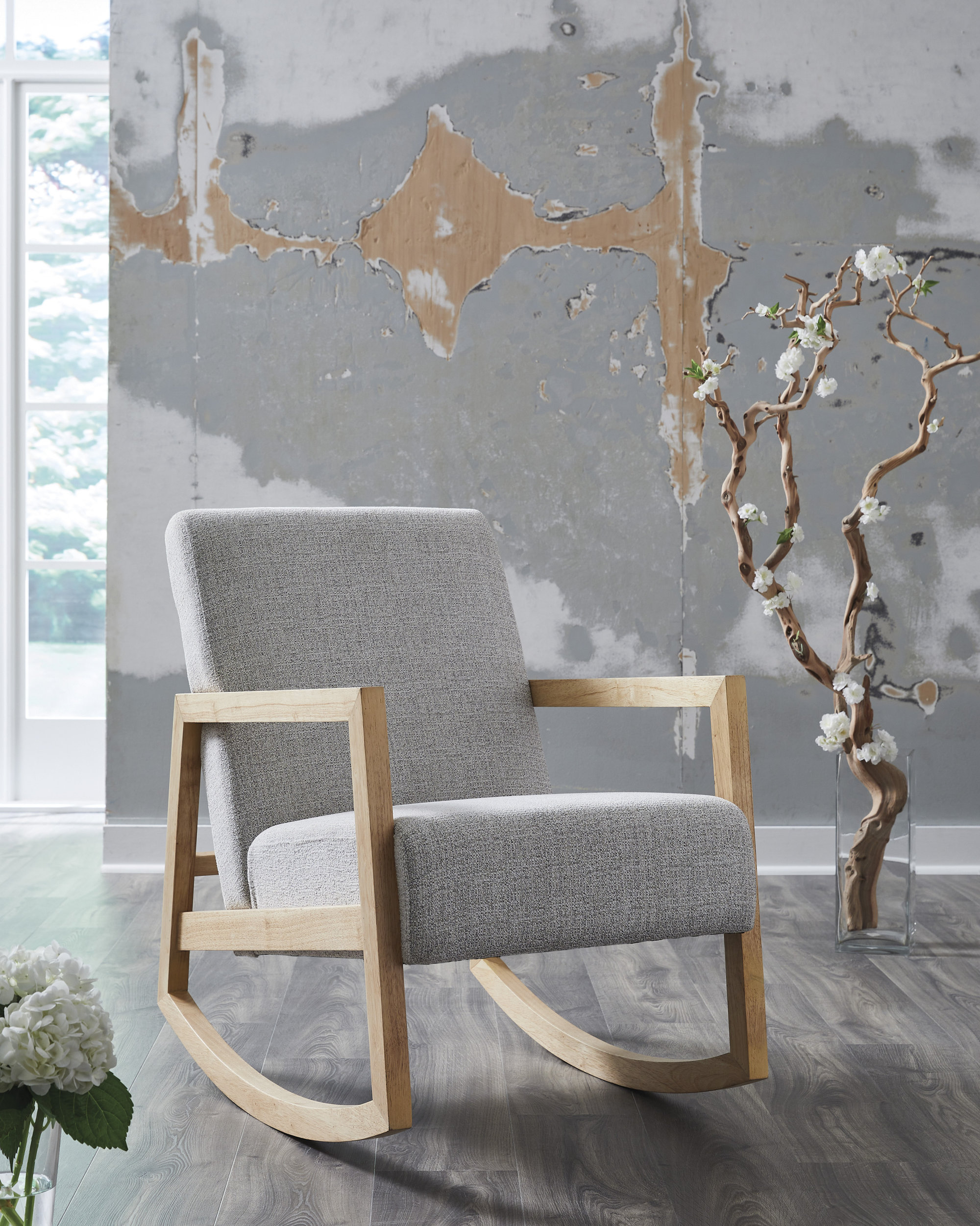 Wychworth Polyester/Wood Accent Chair