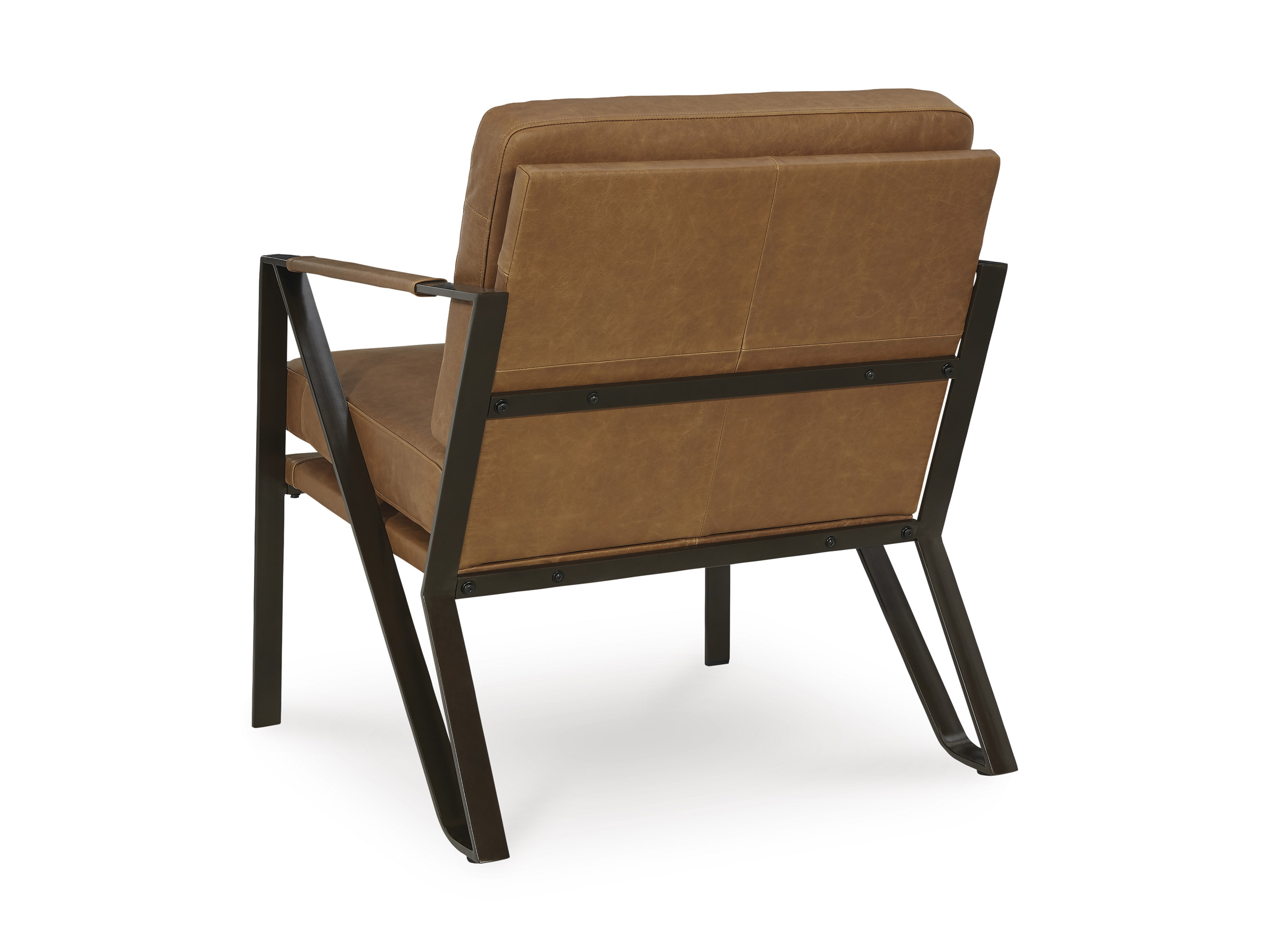 Garronmont Leather/Metal Accent Chair