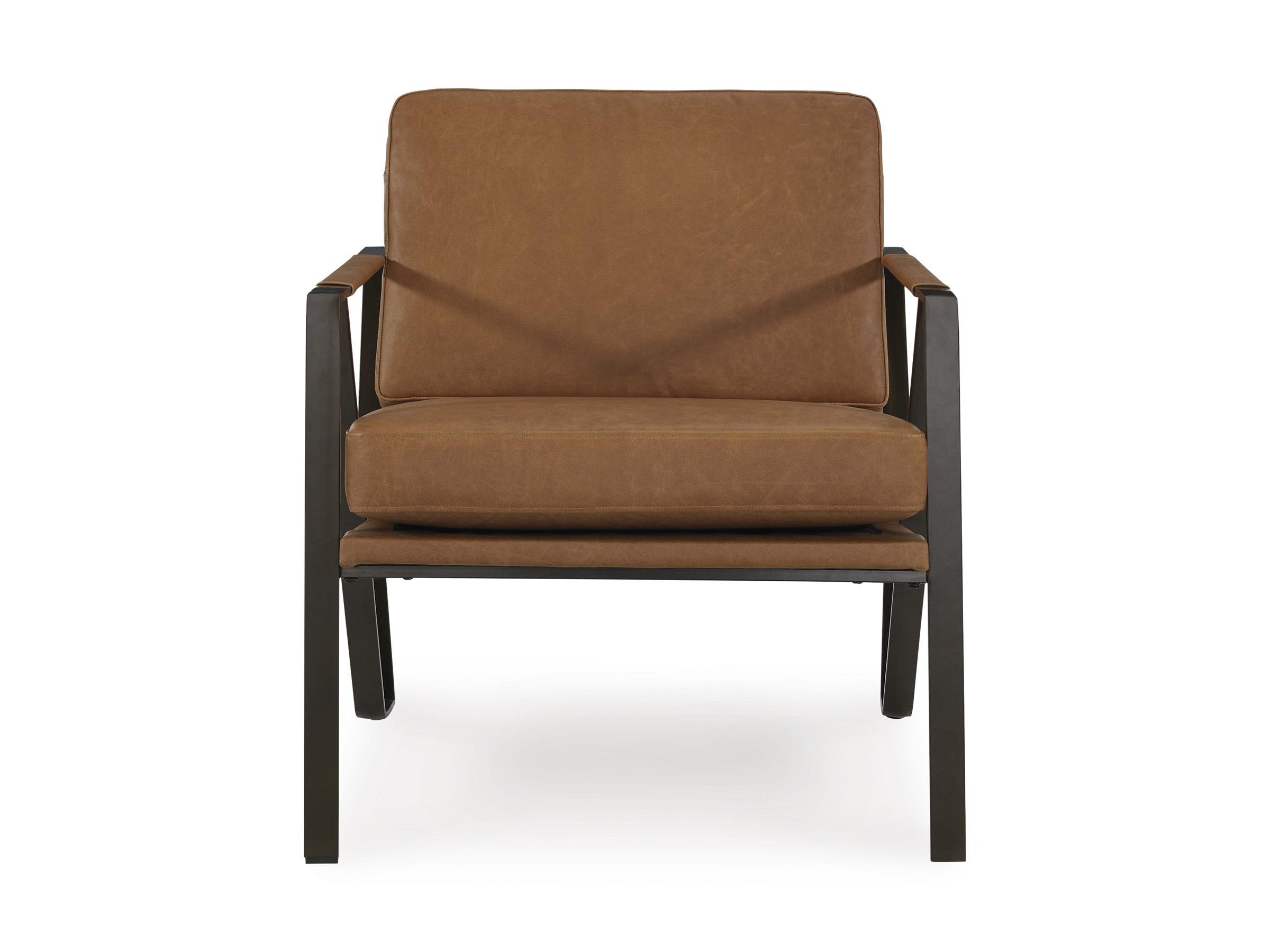 Garronmont Leather/Metal Accent Chair