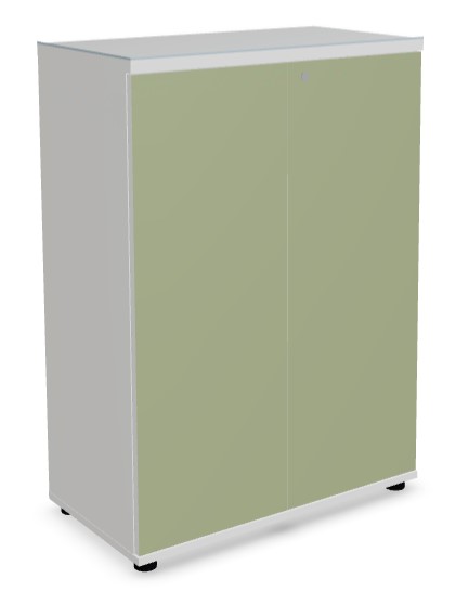 Color Office H44.4" Storage Cabinet w/2 Lockable Doors