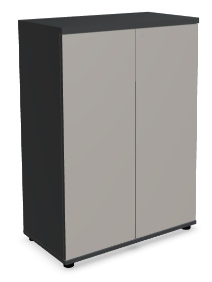 Color Office H44.4" Storage Cabinet w/2 Lockable Doors