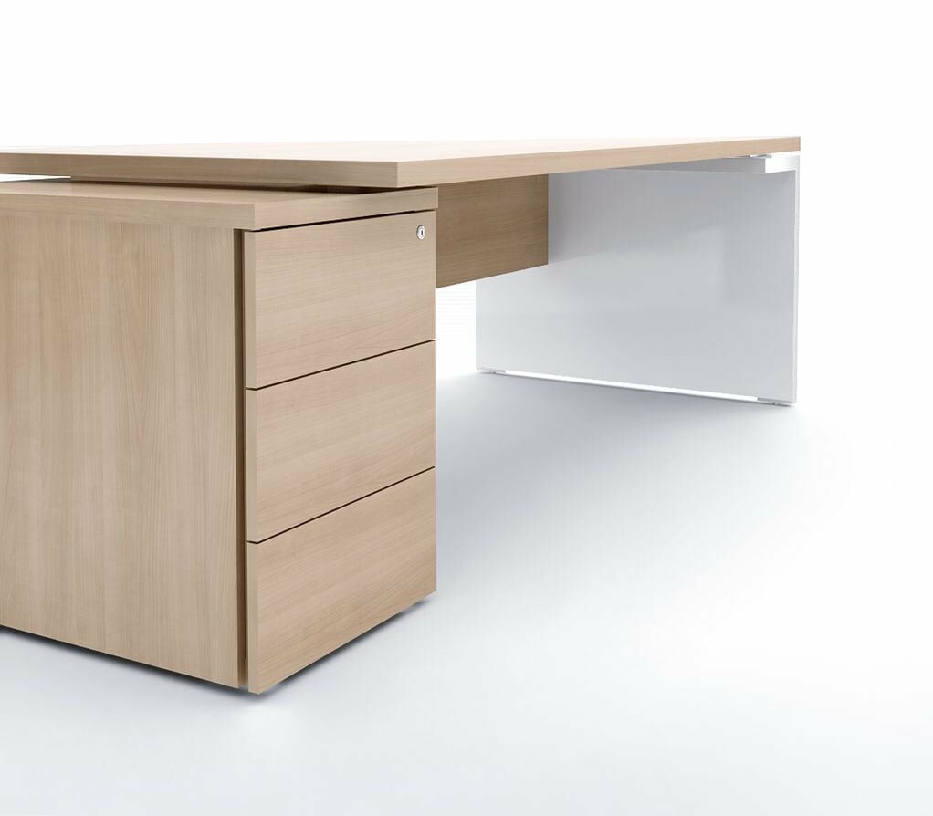 Mito Executive Melamine Storage Desk w/Leg