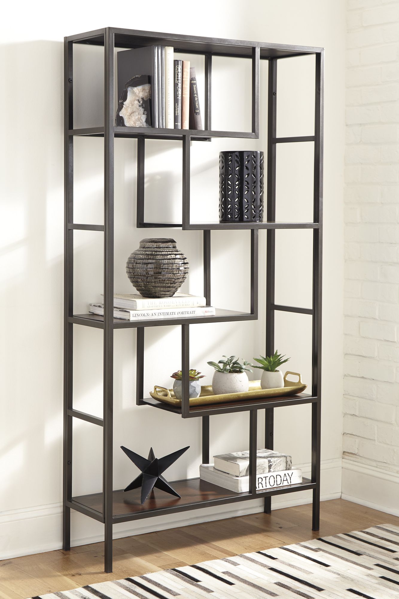 Frankwell Wood/Metal Bookcase