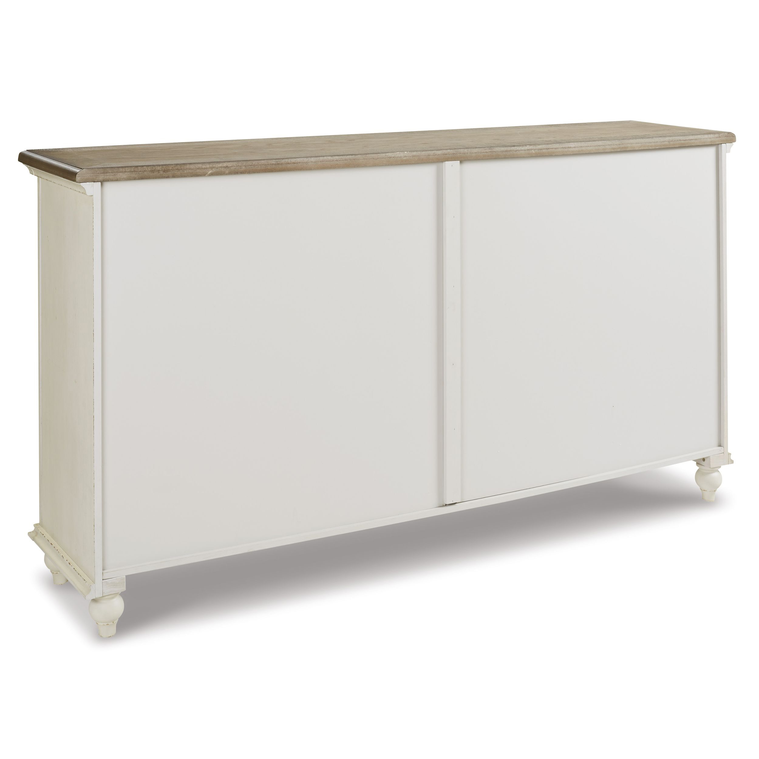 Roranville 4-Door Accent Cabinet | Antique White & Brown