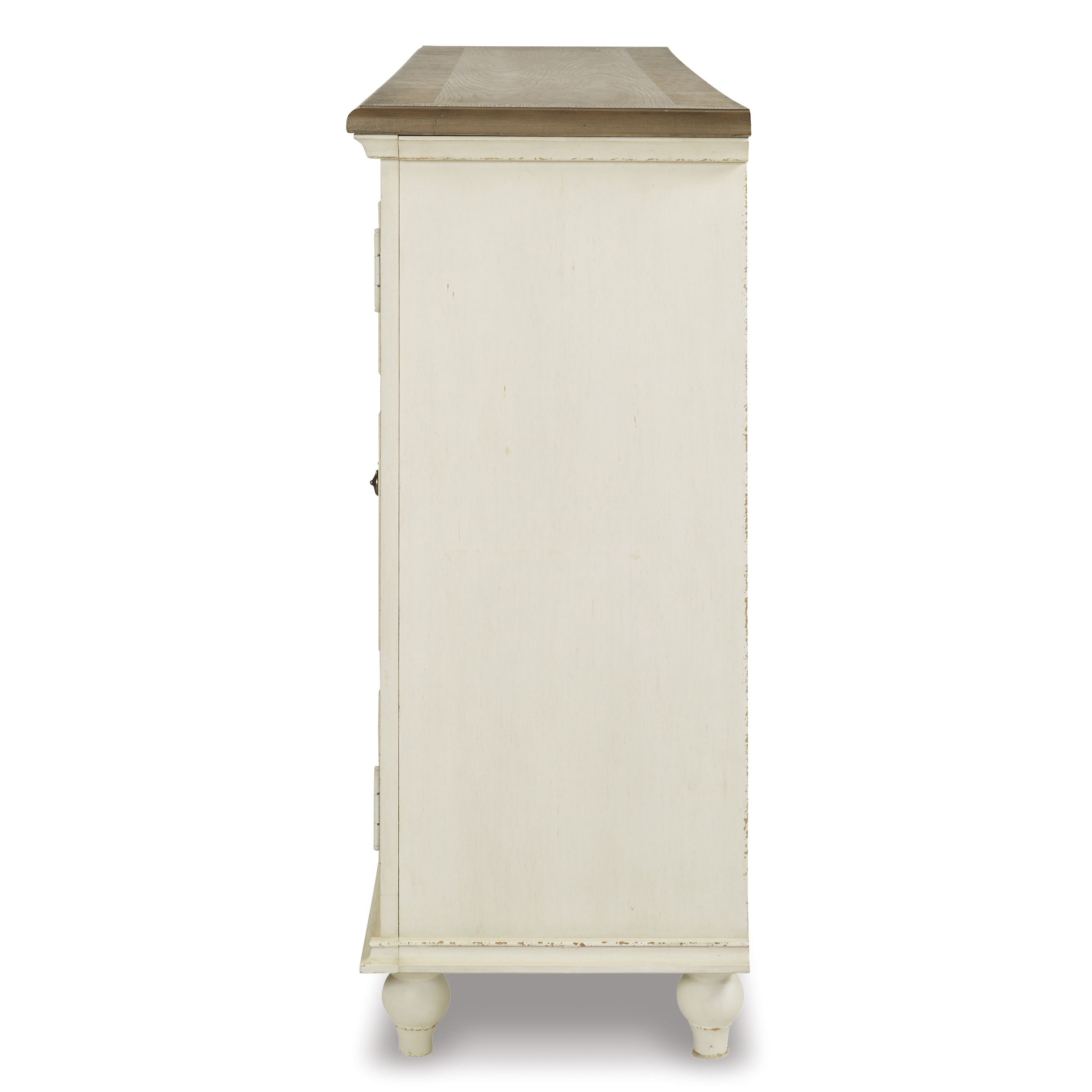 Roranville 4-Door Accent Cabinet | Antique White & Brown
