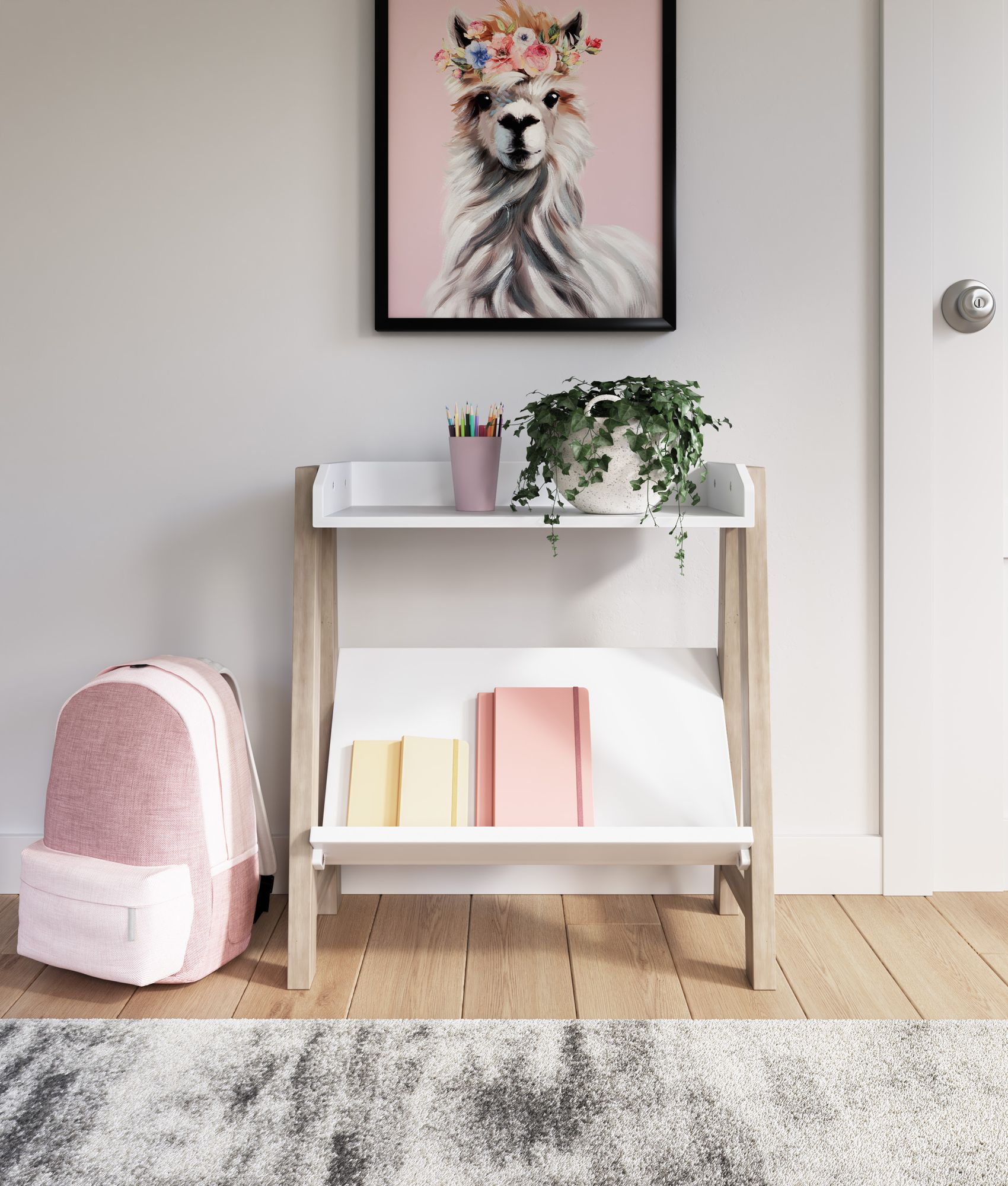 Blariden Wood Small Bookcase