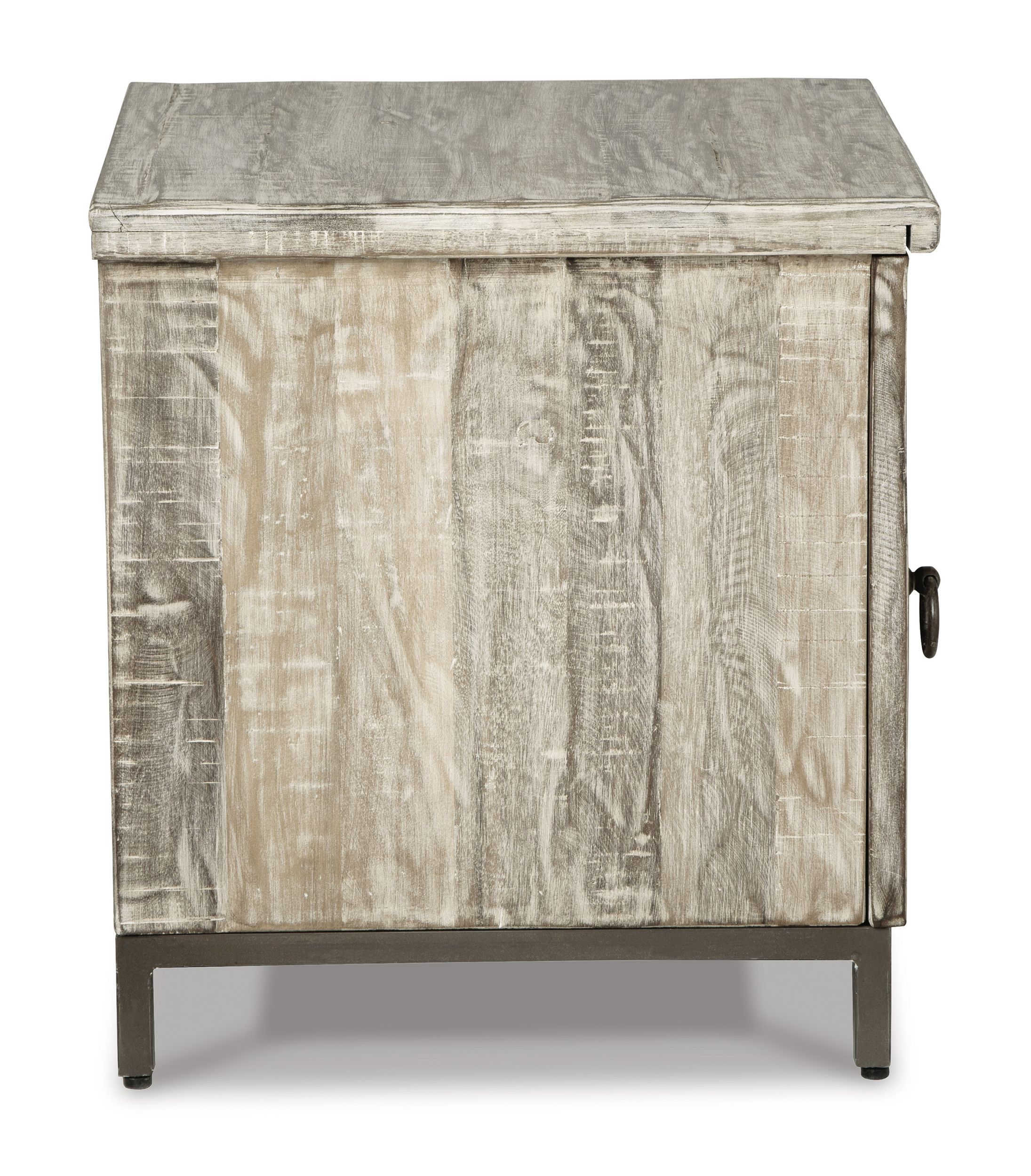 Laddford Reclaimed Wood Accent Cabinet | Whitewash Rustic Storage