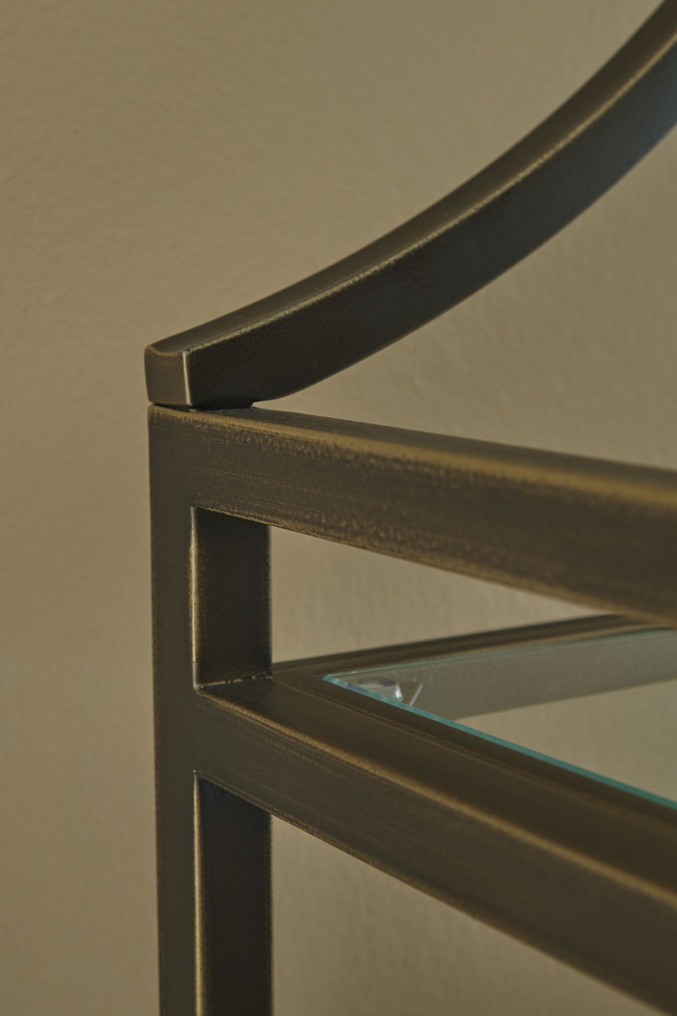 Bernonly Metal/Glass Bookcase