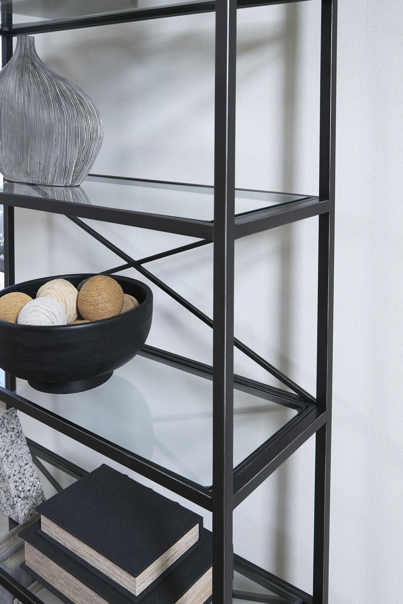 Dakerwell Metal/Glass Bookcase
