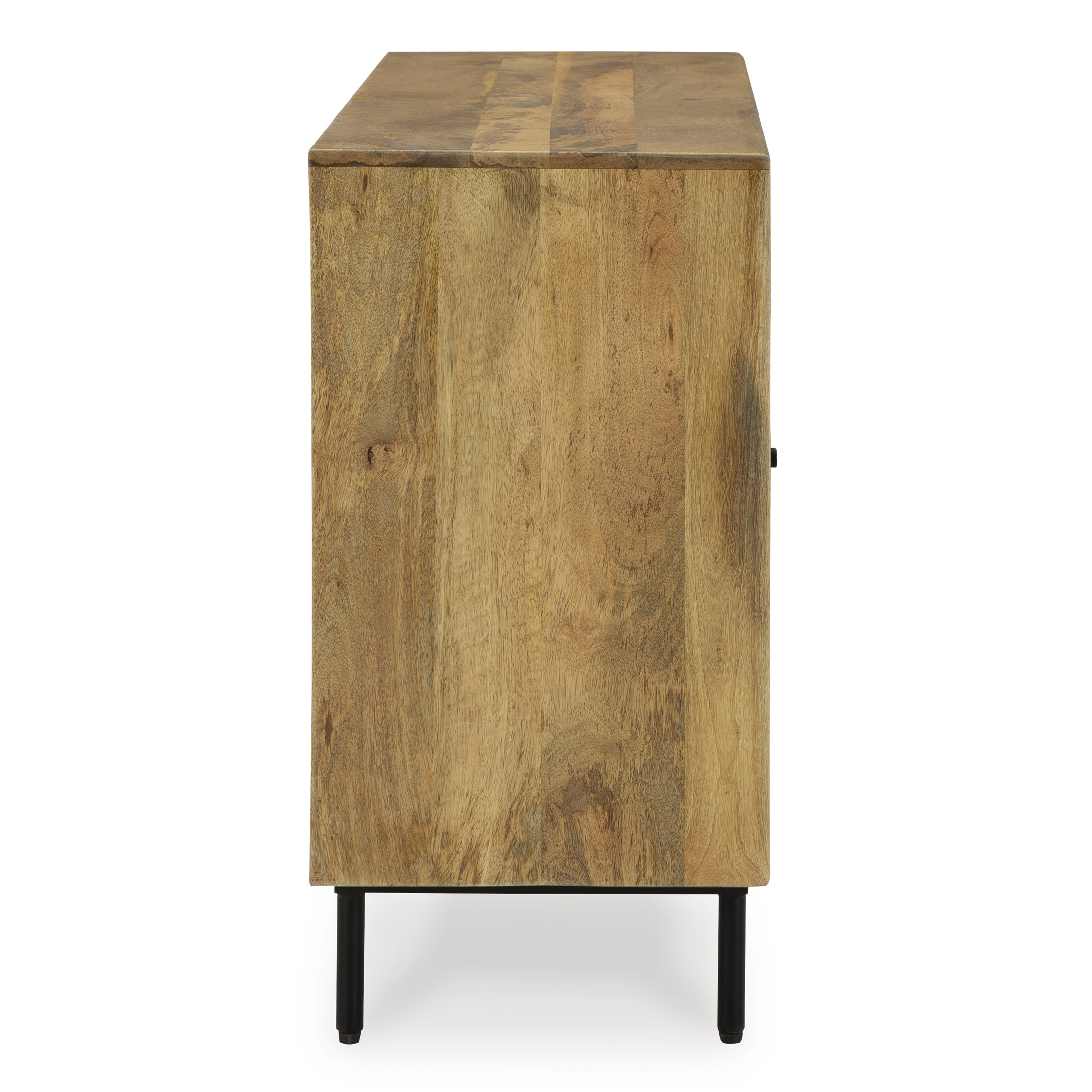 Cadewick Natural Wood 3-Door Accent Cabinet | Storage