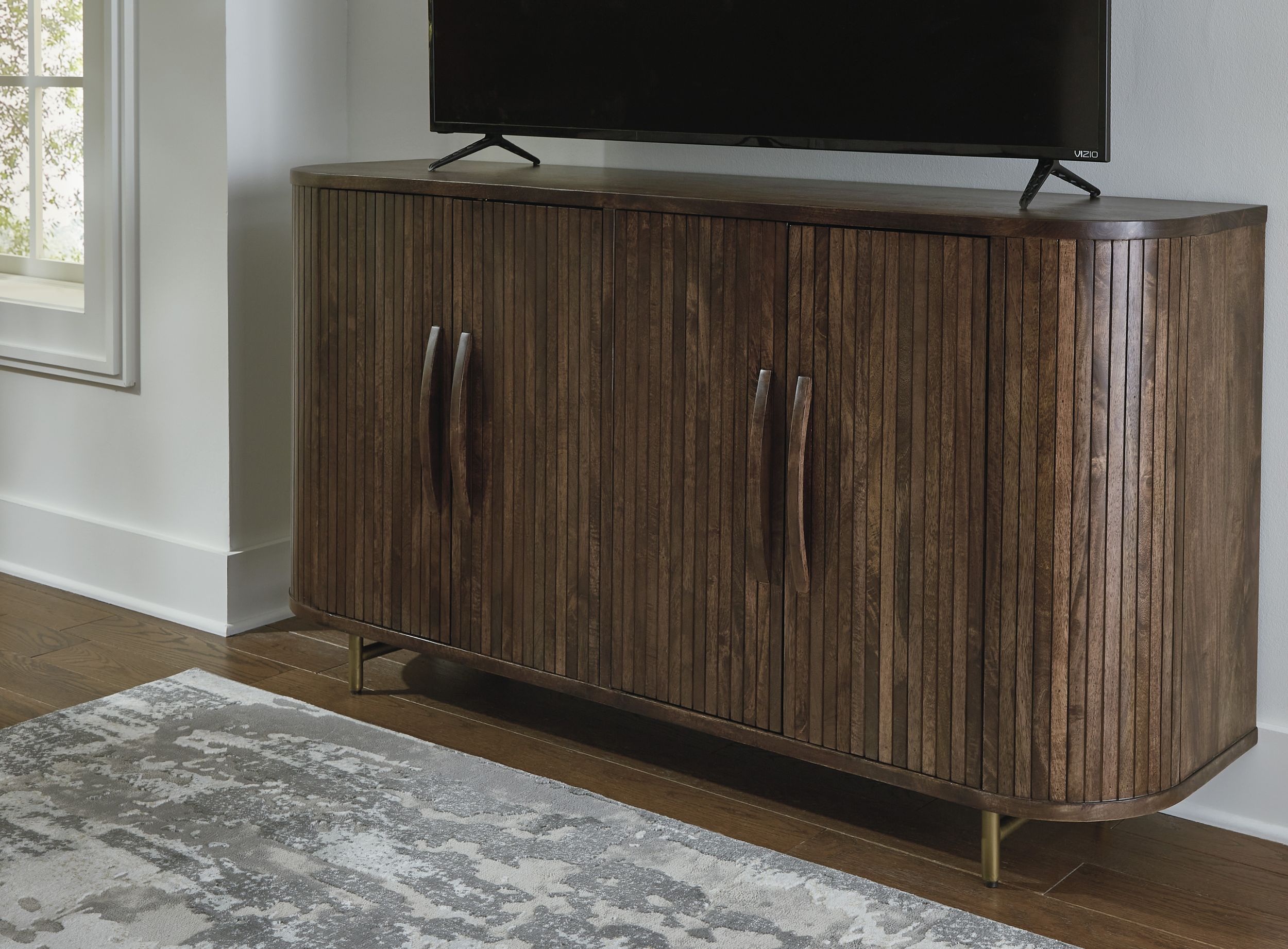 Amickly Wood Accent Cabinet w/2 Doors & 2 Shelves