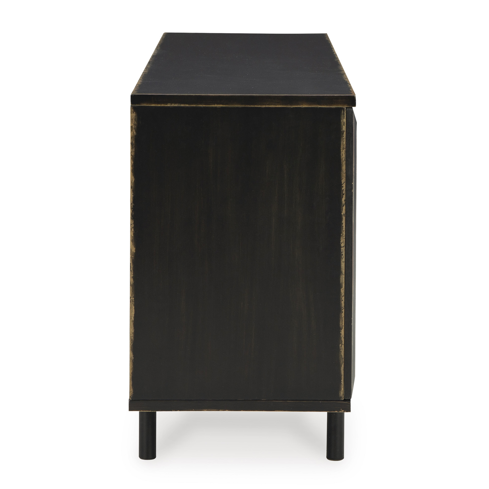 Fair Ridge 3-Door Accent Cabinet | Geometric Black Storage