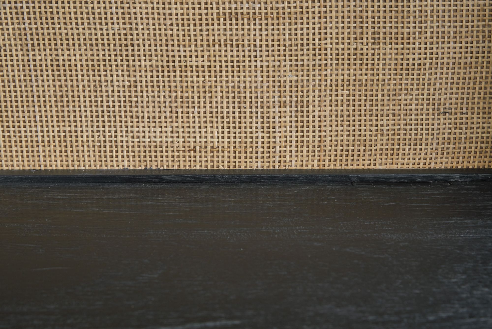Abyard Wood/Rattan Bookcase