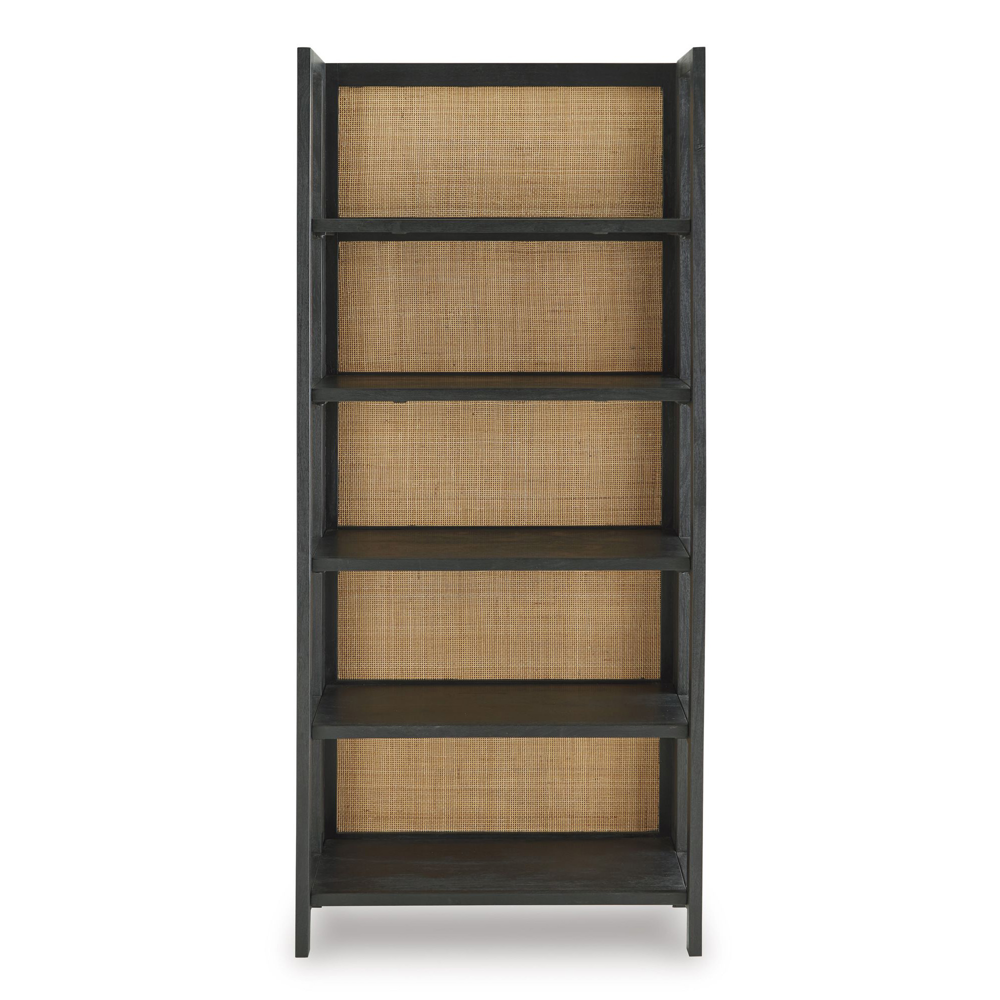 Abyard Wood/Rattan Bookcase