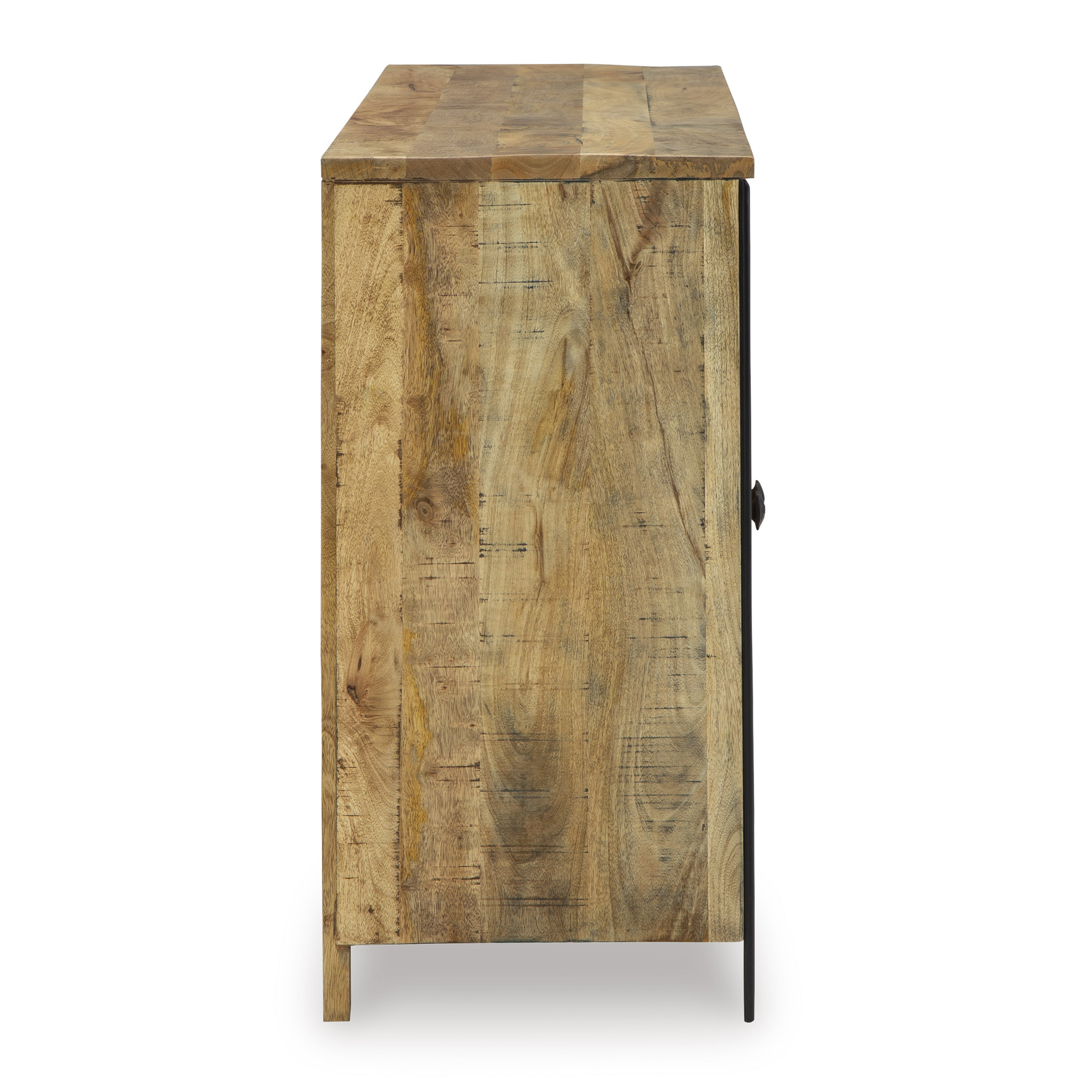 Camney 4-Door Wood Accent Cabinet | Two-Toned Storage