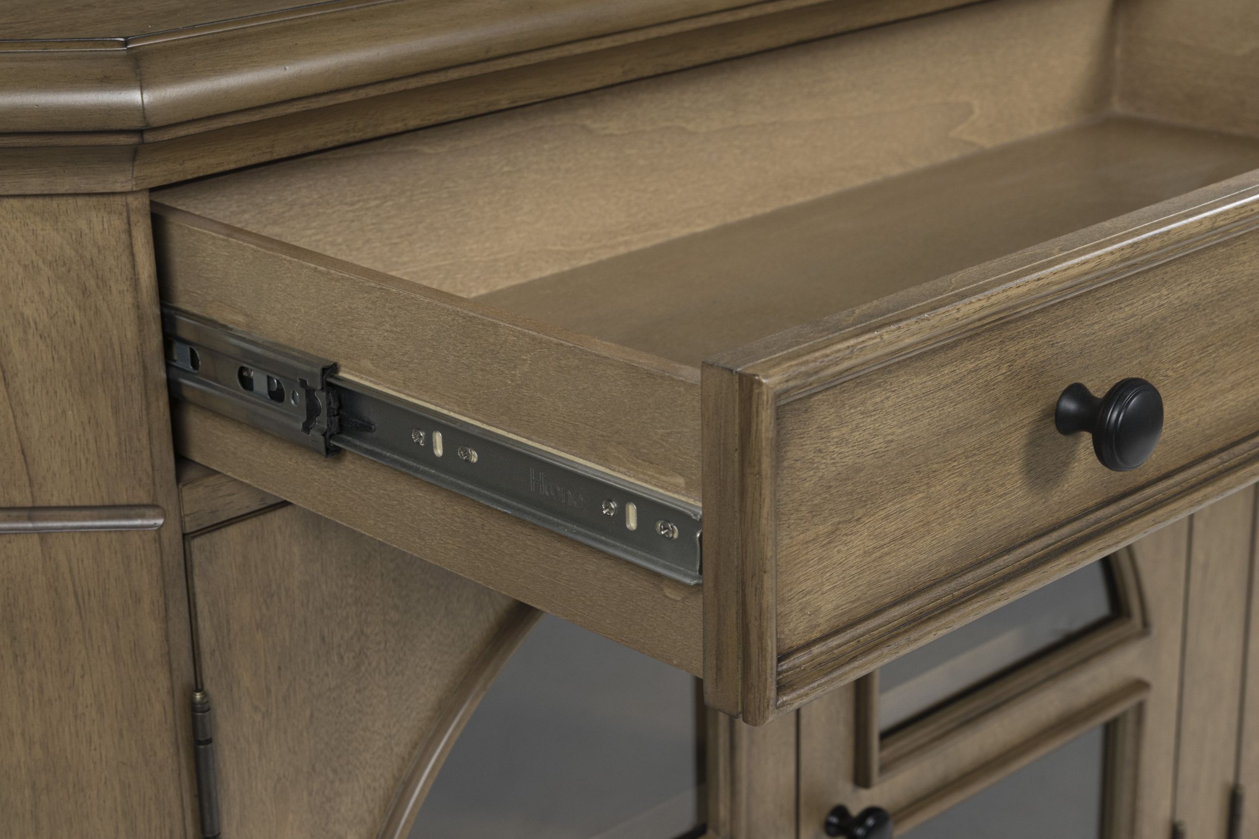 Barlomore 4-Door Wood Accent Cabinet | Brown Storage