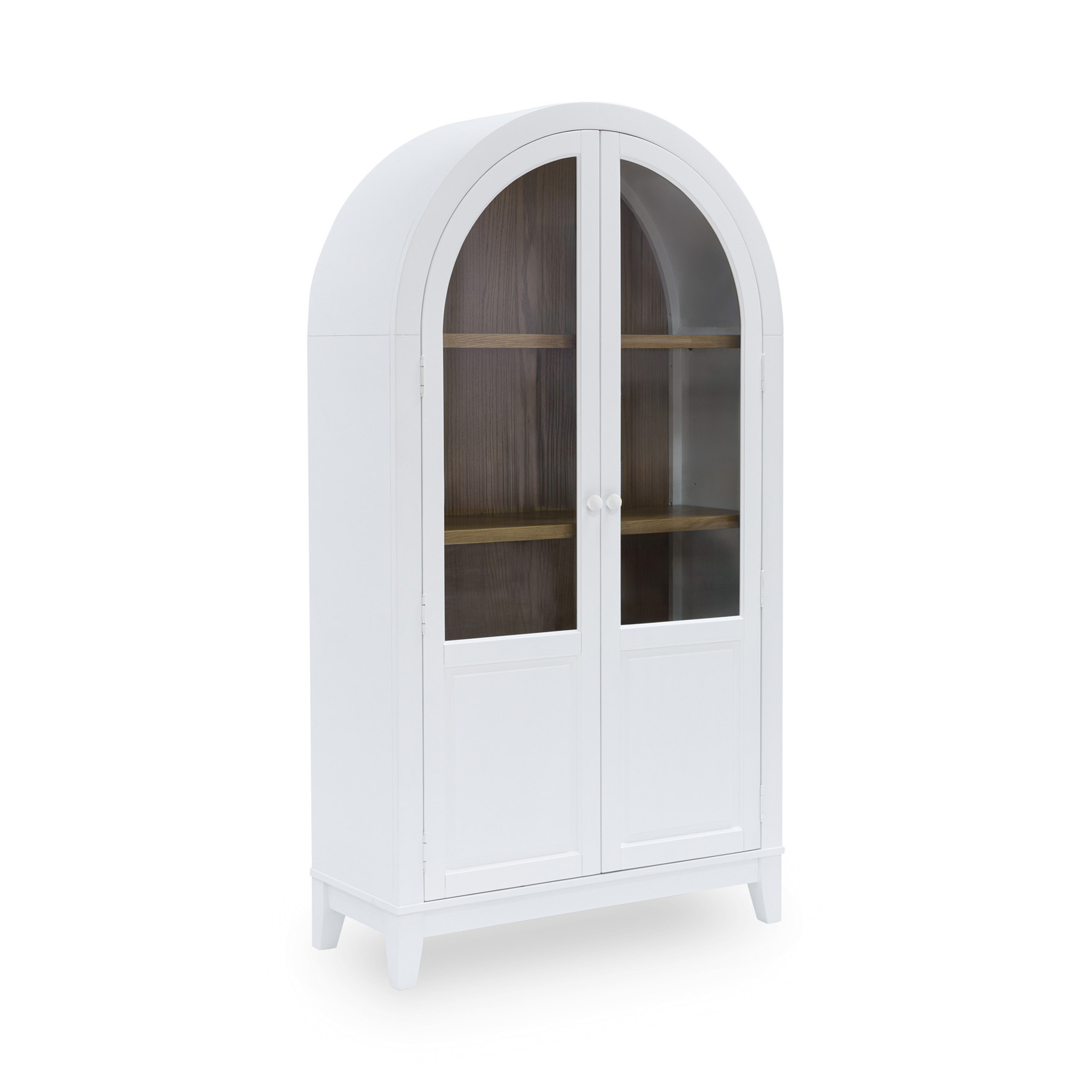 Dagandale Arched Wood Accent Cabinet | 2-Door Display