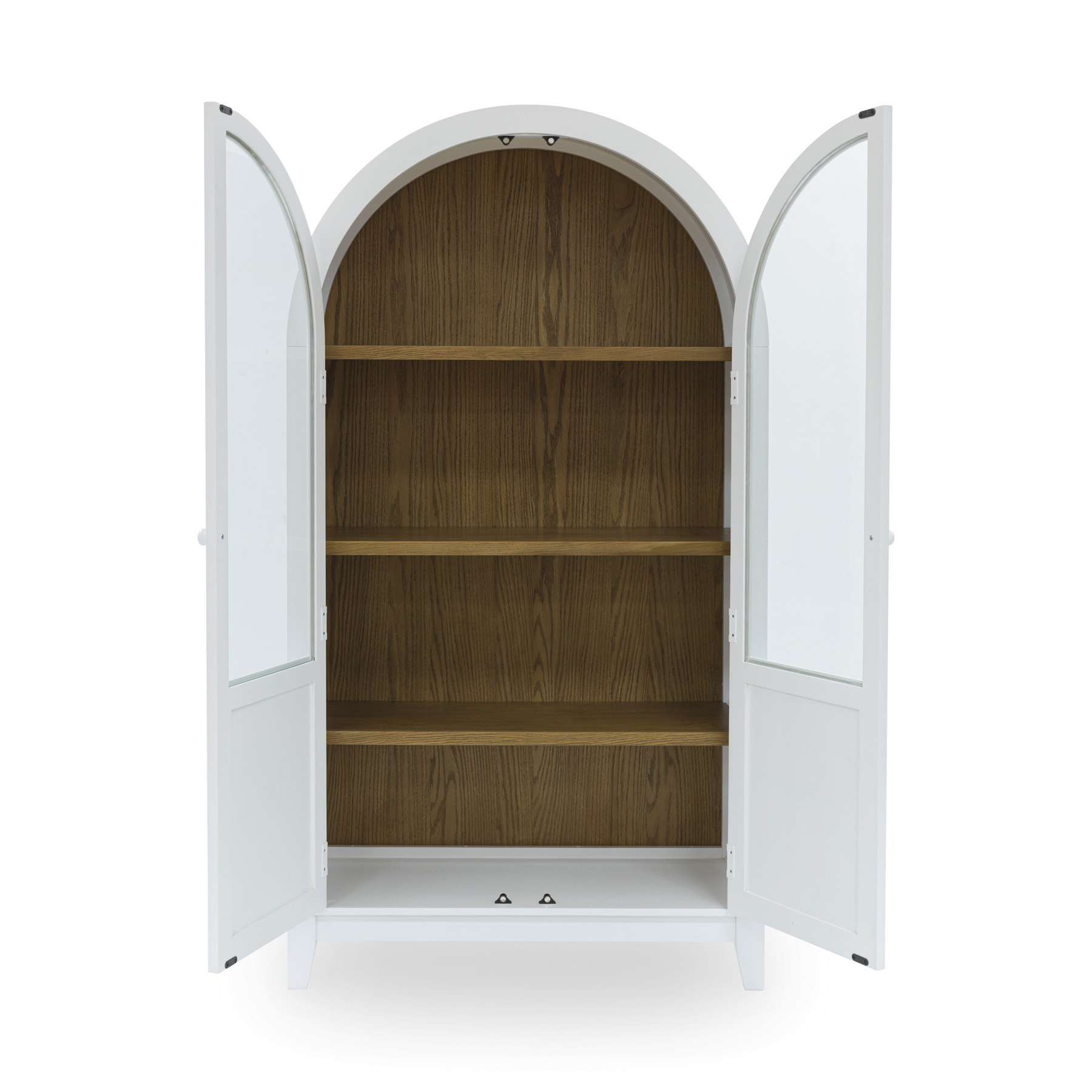 Dagandale Arched Wood Accent Cabinet | 2-Door Display