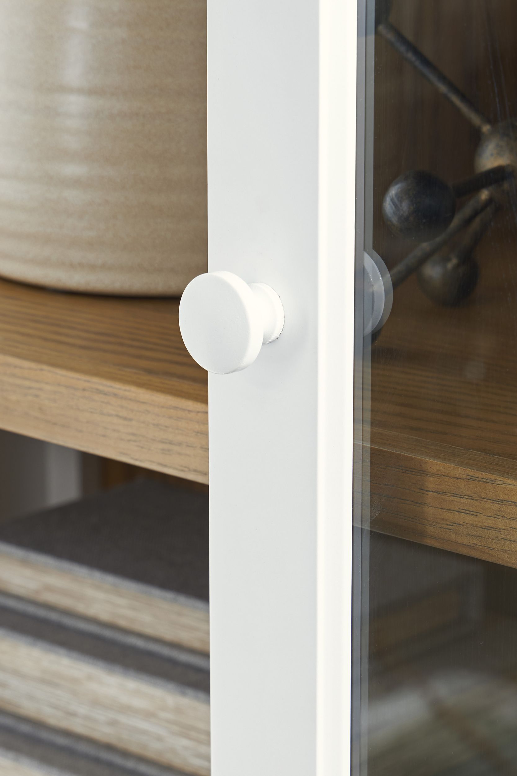 Dagandale Arched Wood Accent Cabinet | 2-Door Display