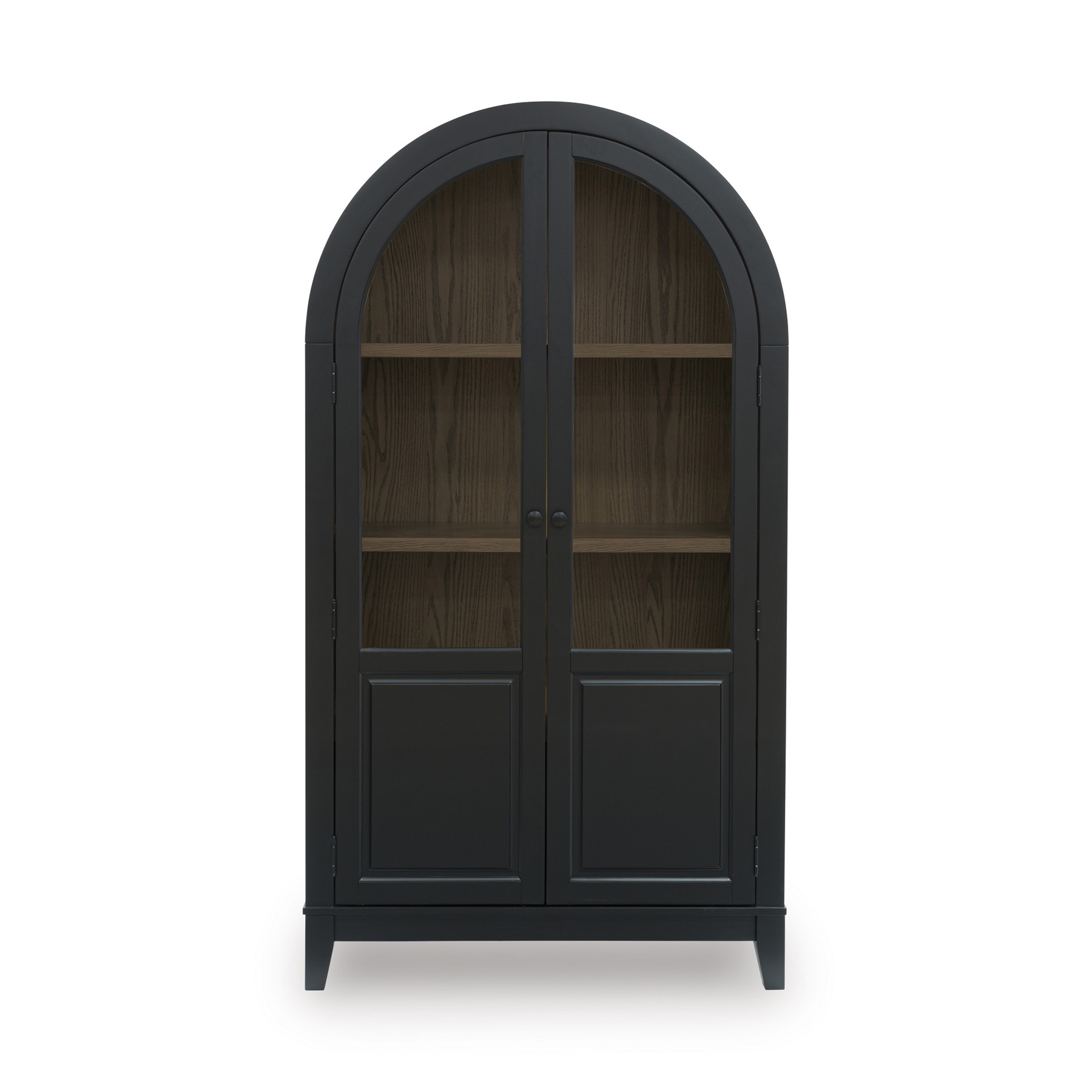 Dagandale Arched Wood Accent Cabinet | 2-Door Display