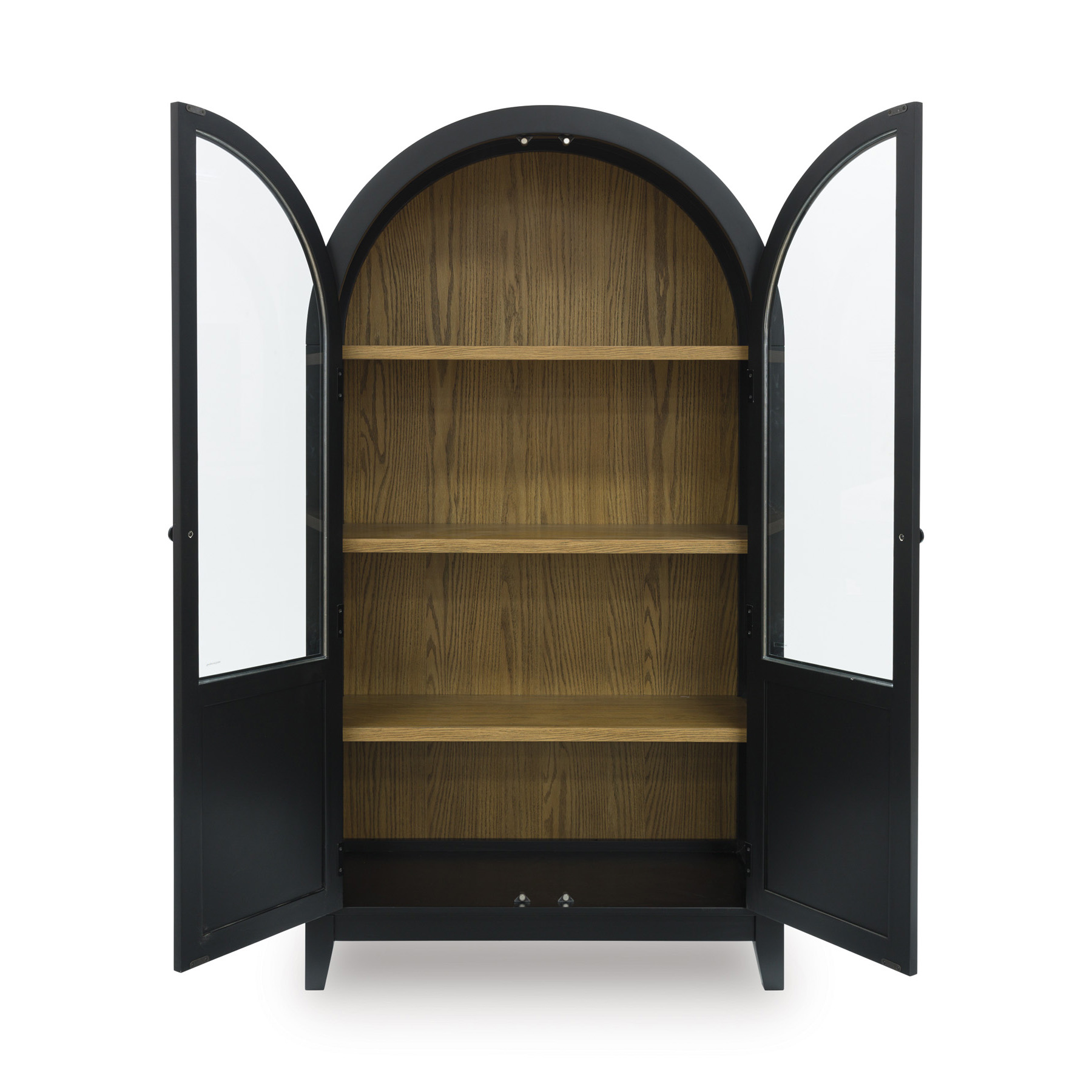 Dagandale Arched Wood Accent Cabinet | 2-Door Display