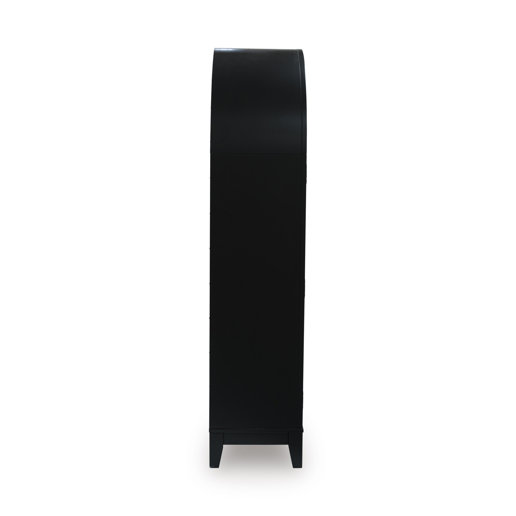 Dagandale Arched Accent Cabinet | Black & Natural Display