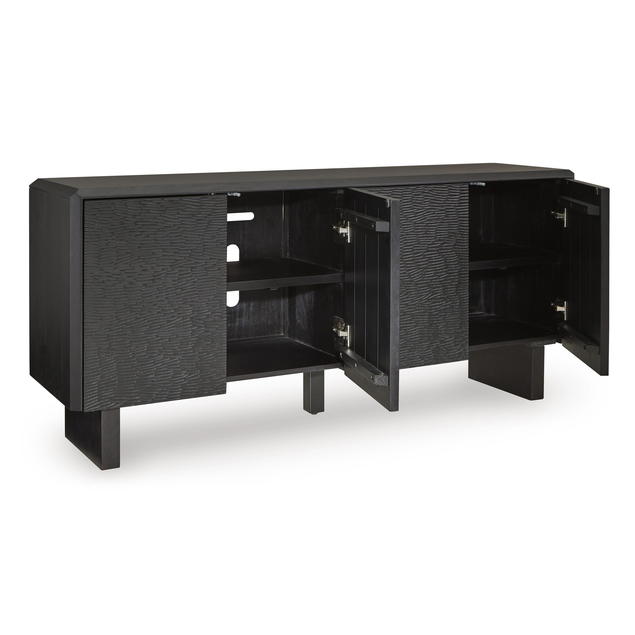 Farrelmore Wood Accent Cabinet w/4 Doors & 2 Shelves
