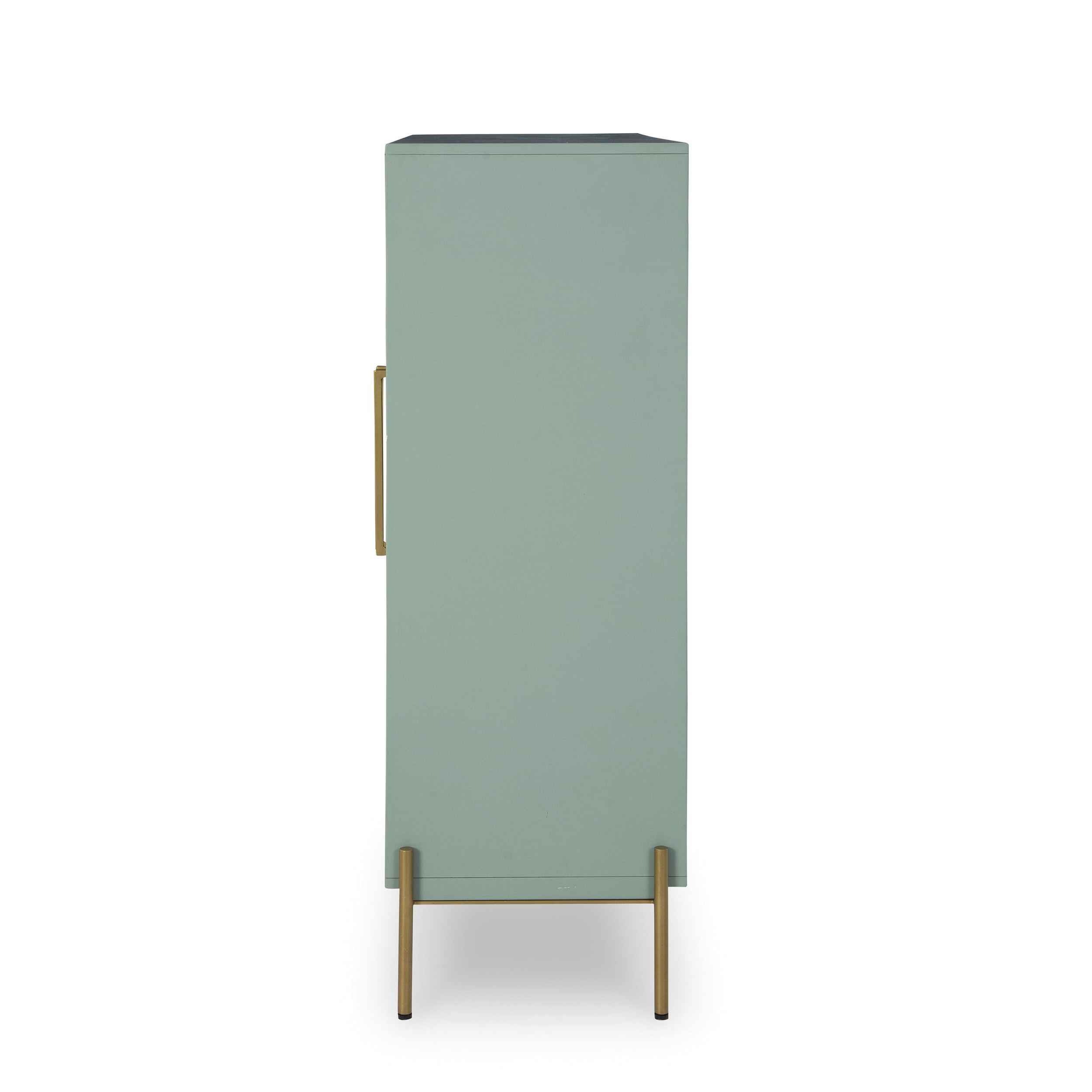 Adwen Light Green Wood Accent Cabinet | Cottage Style