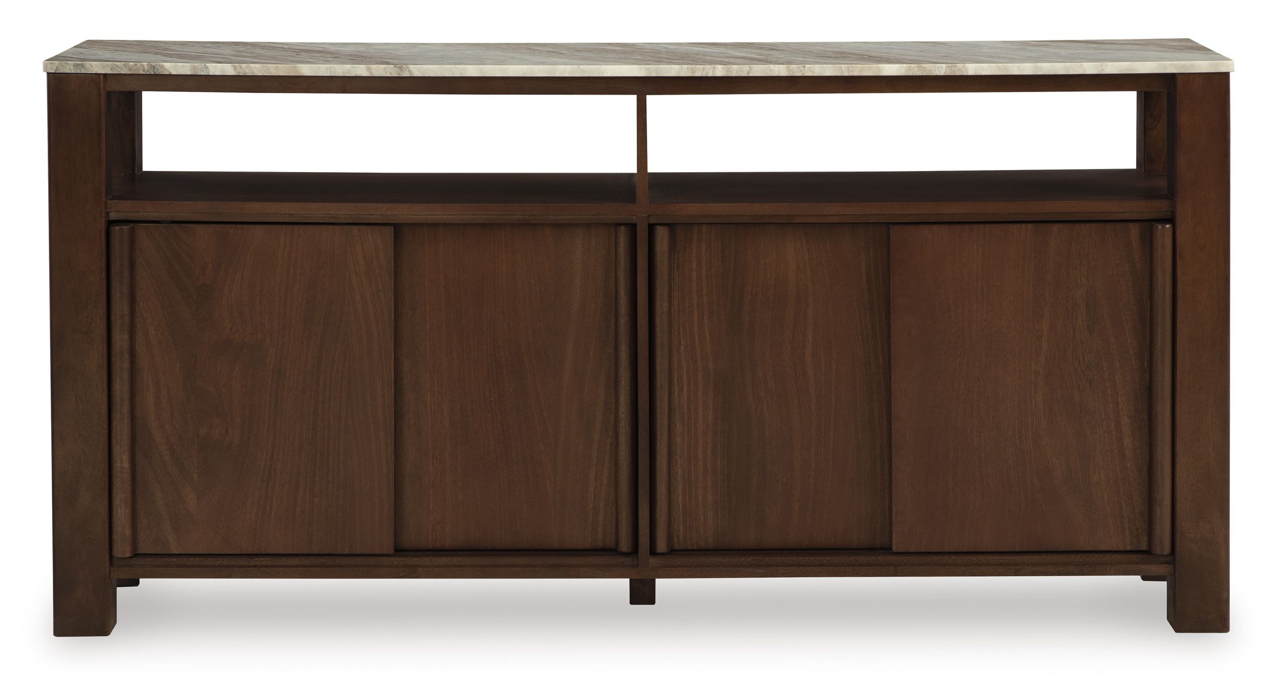 Tobinville 4 Door Wood Accent Cabinet – Dark Brown