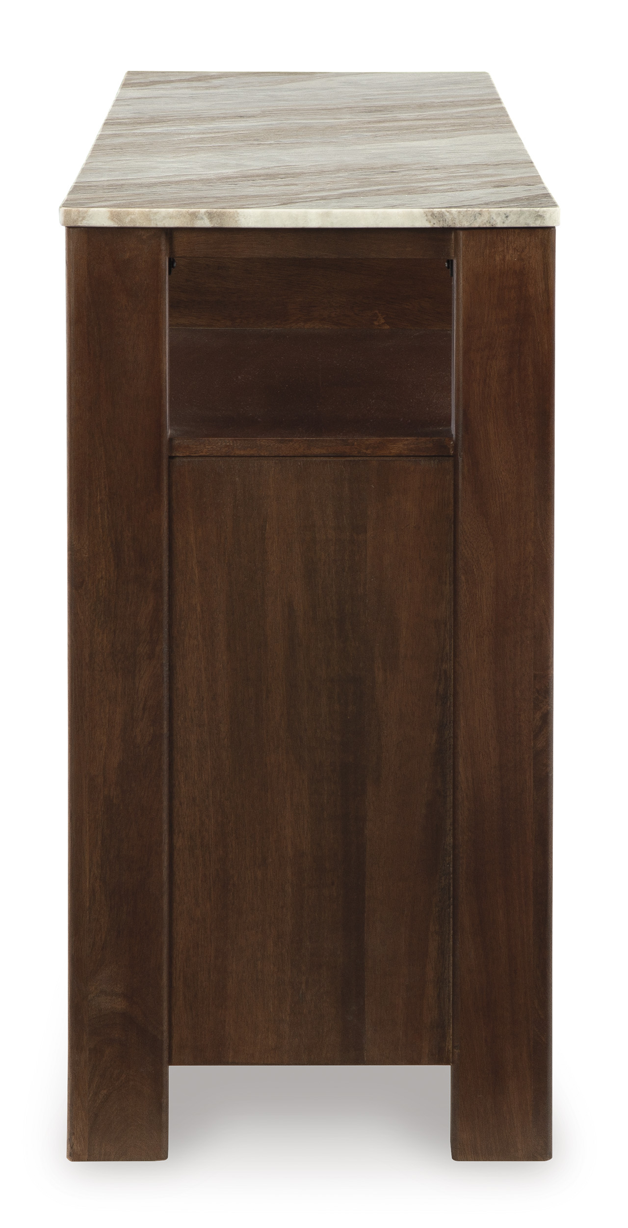 Tobinville 4 Door Wood Accent Cabinet – Dark Brown