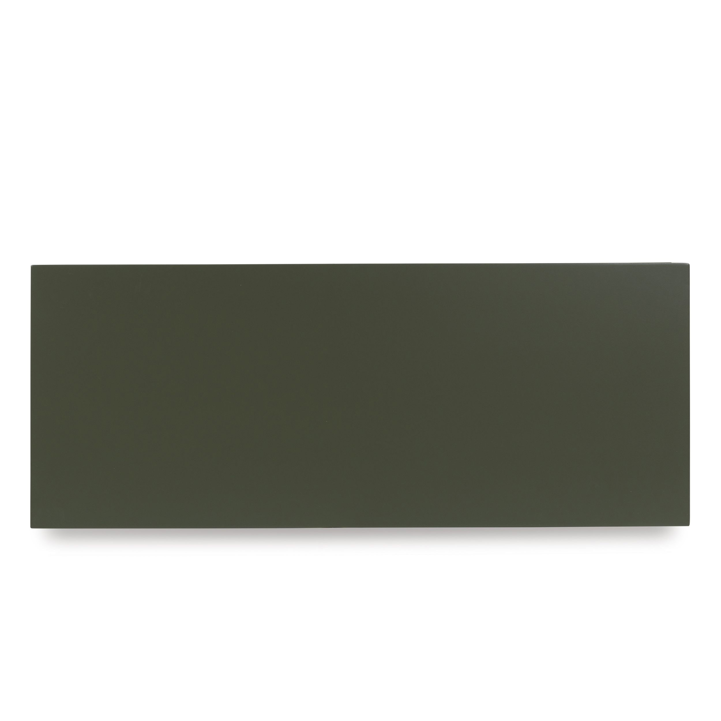 Geirwood 2-Door Accent Cabinet | Dark Green & Gold Statement