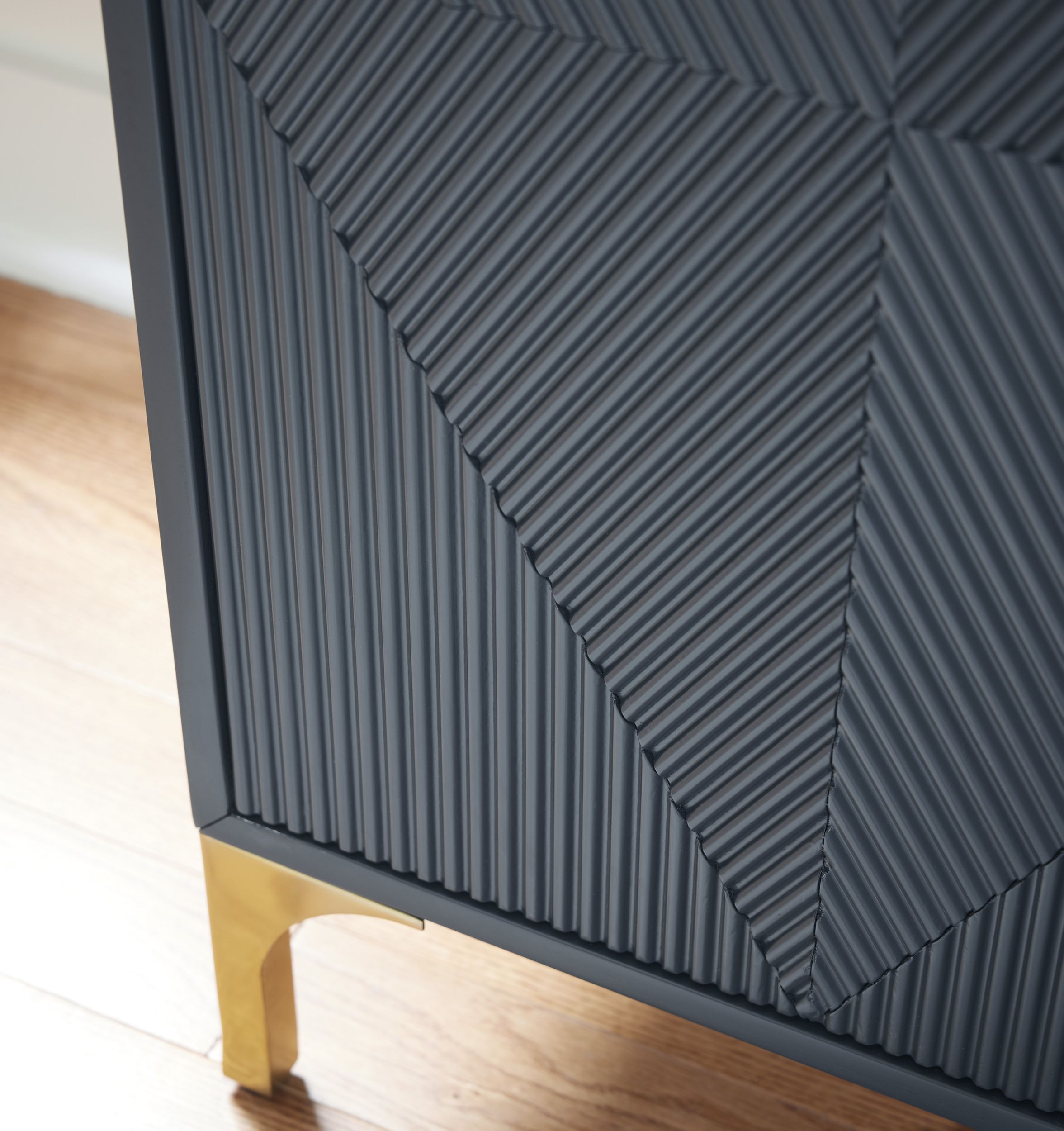 Loirwick 2-Door Accent Cabinet | Dark Blue Statement Storage
