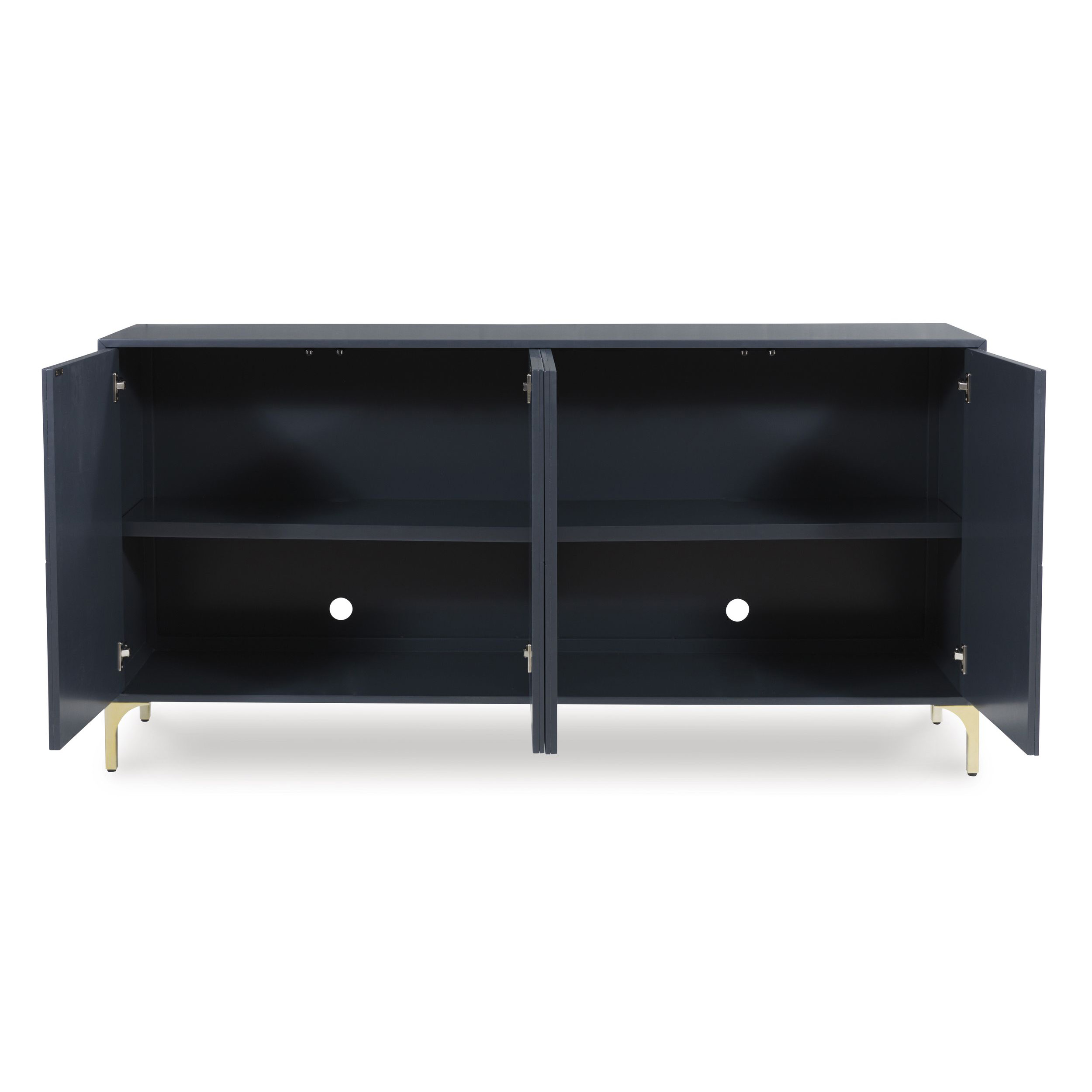 Loirwick 2-Door Accent Cabinet | Dark Blue Statement Storage