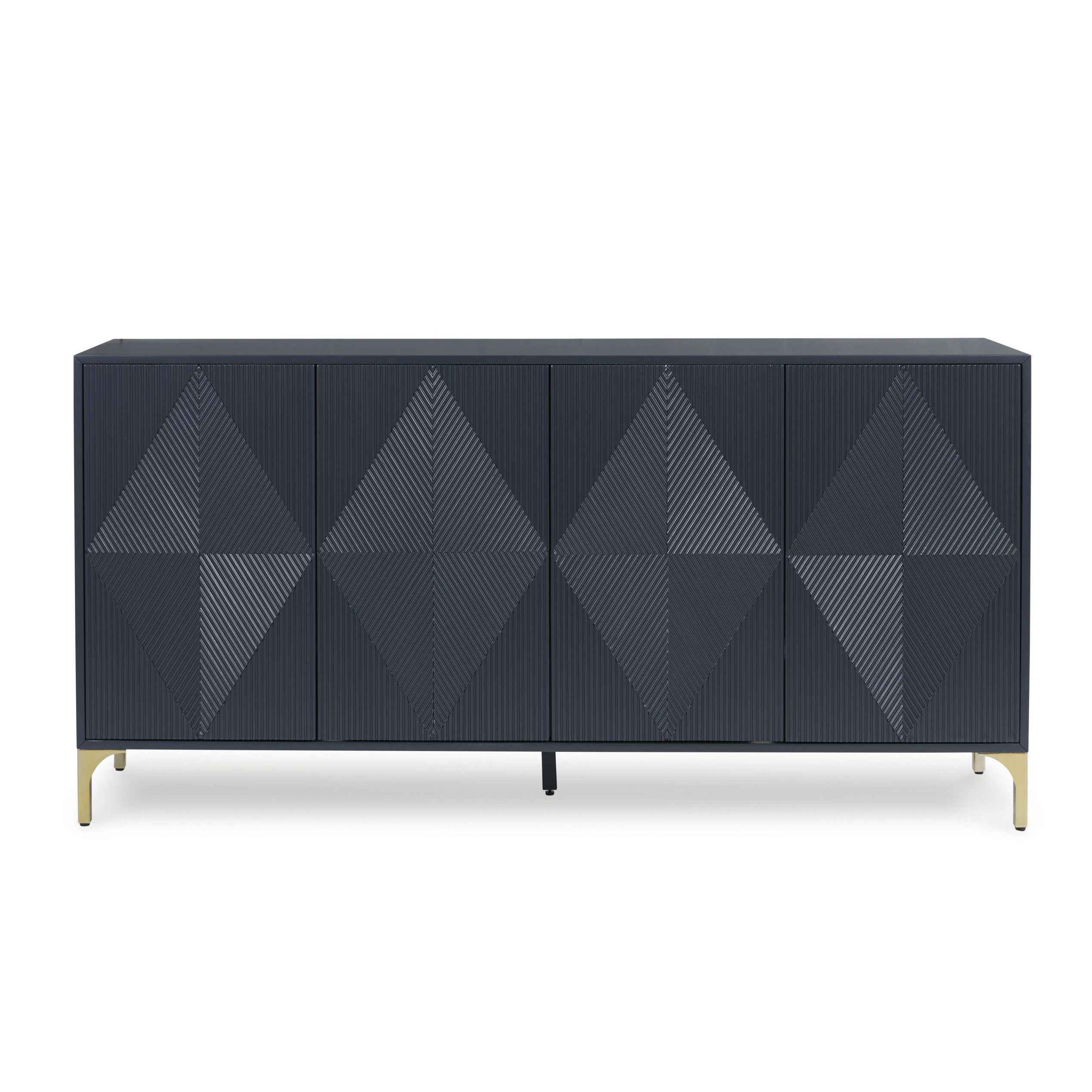 Loirwick 2-Door Accent Cabinet | Dark Blue Statement Storage