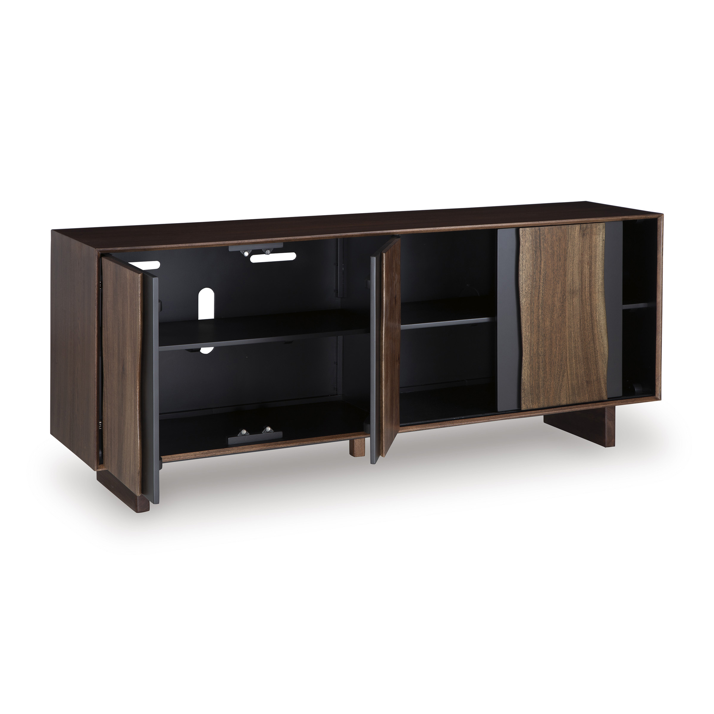 Welby 3-Door Accent Cabinet | Live Edge Acacia Wood Sideboard