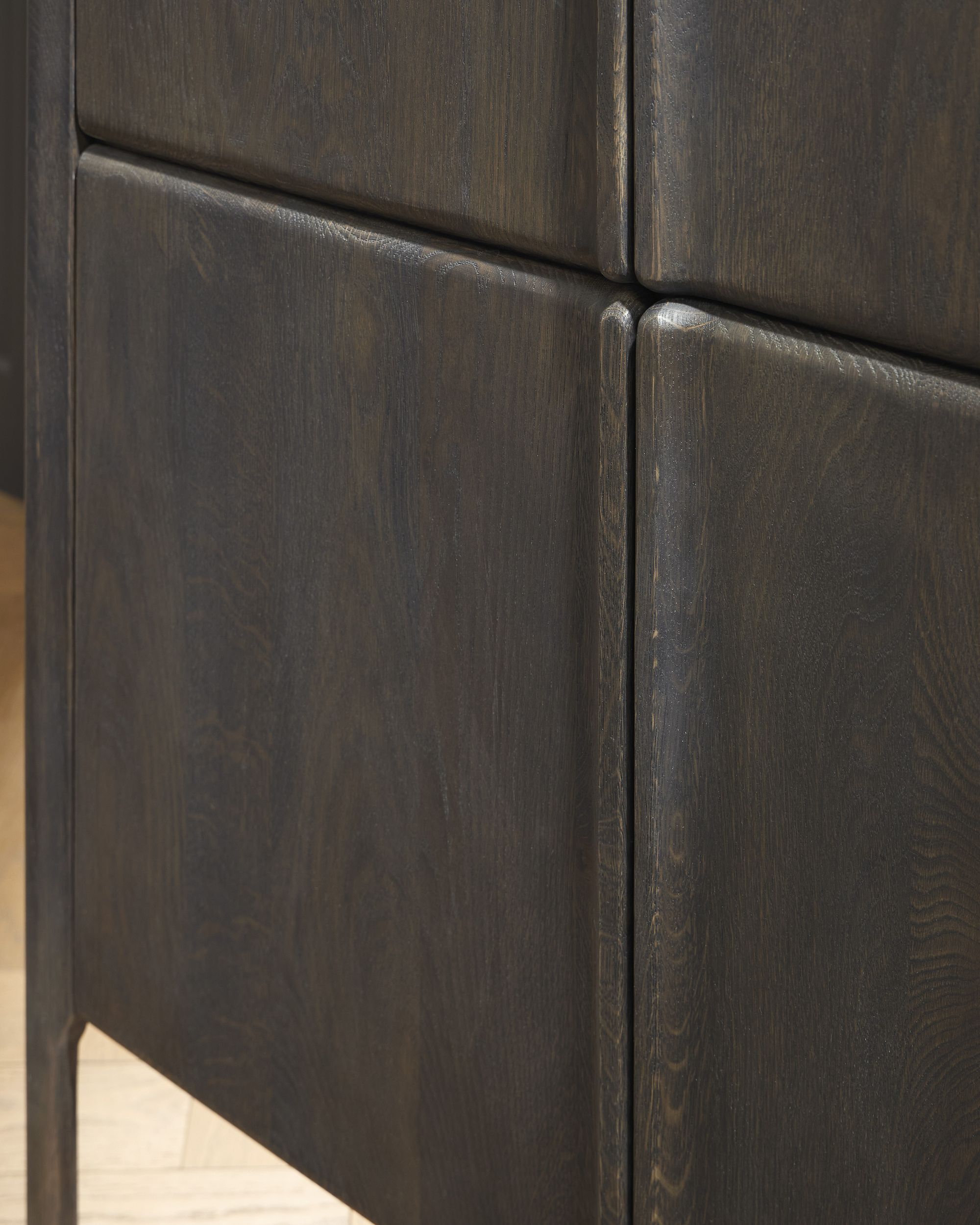 Orsonal 4-Door, 6-Shelf Accent Cabinet | Espresso Brown Storage