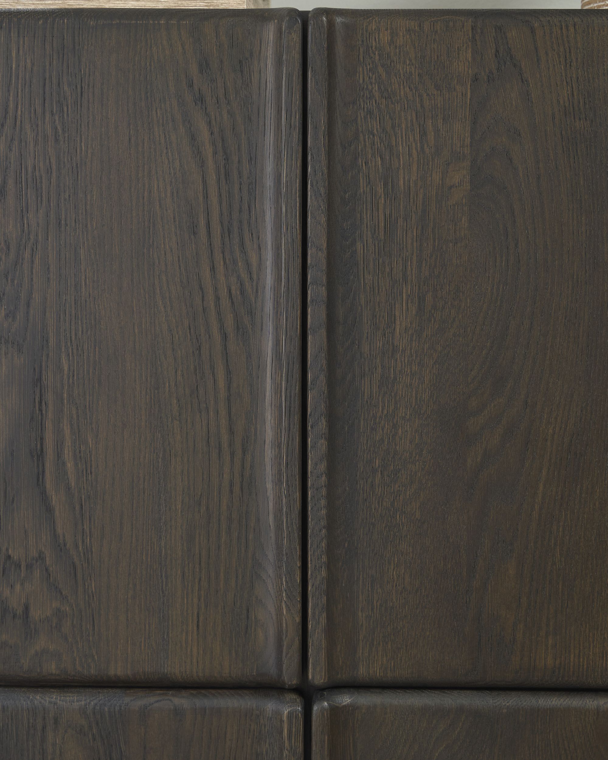 Orsonal 4-Door, 6-Shelf Accent Cabinet | Espresso Brown Storage