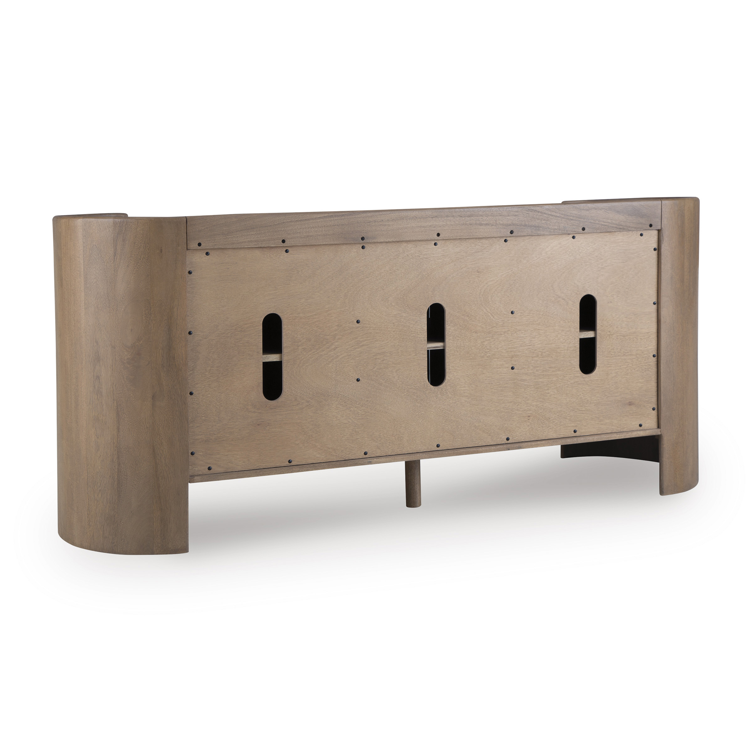 Fitzroy 3-Door Accent Cabinet | Solid Mango Wood & Marble Top