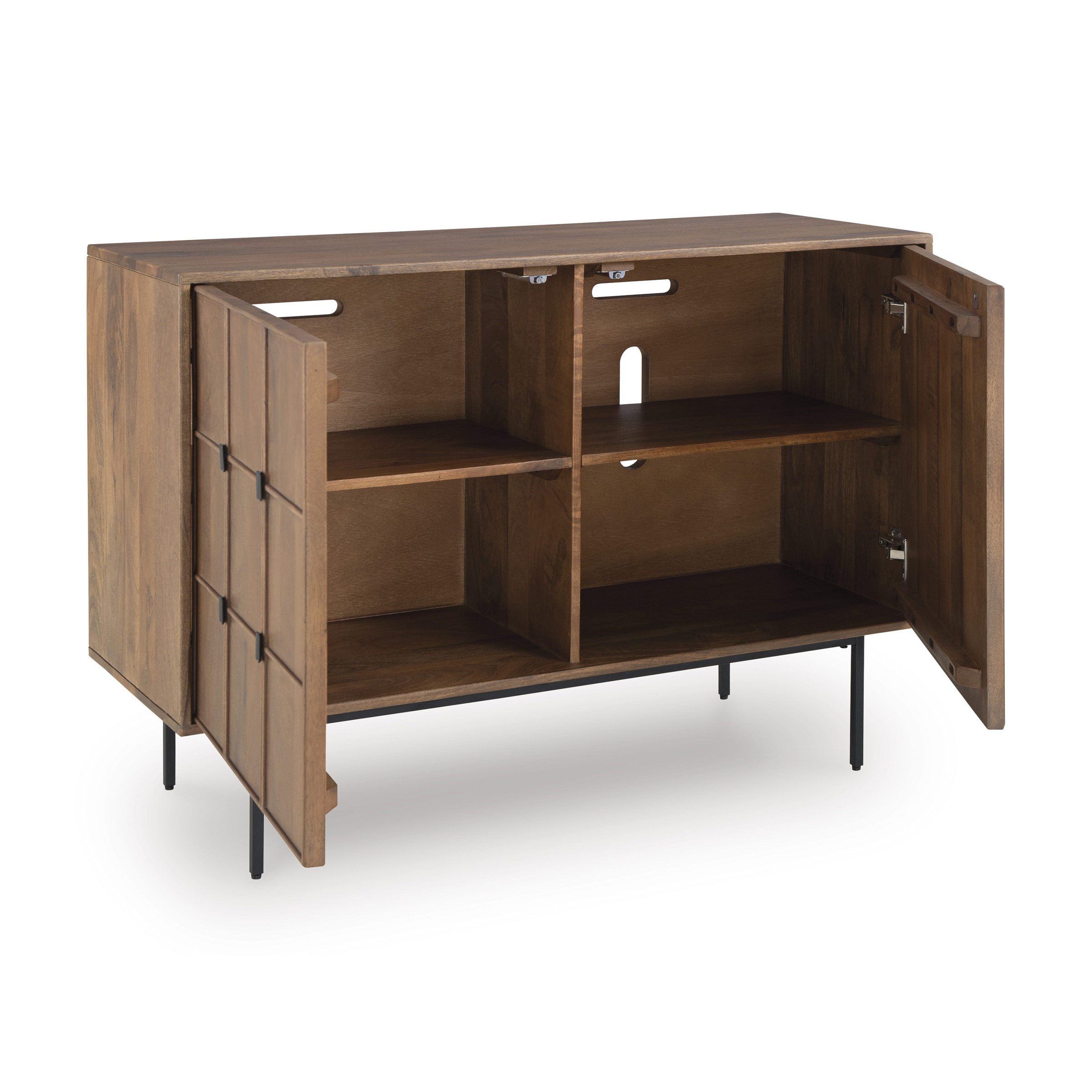 Juddins 2-Door Wood Accent Cabinet | Brown Storage Buffet