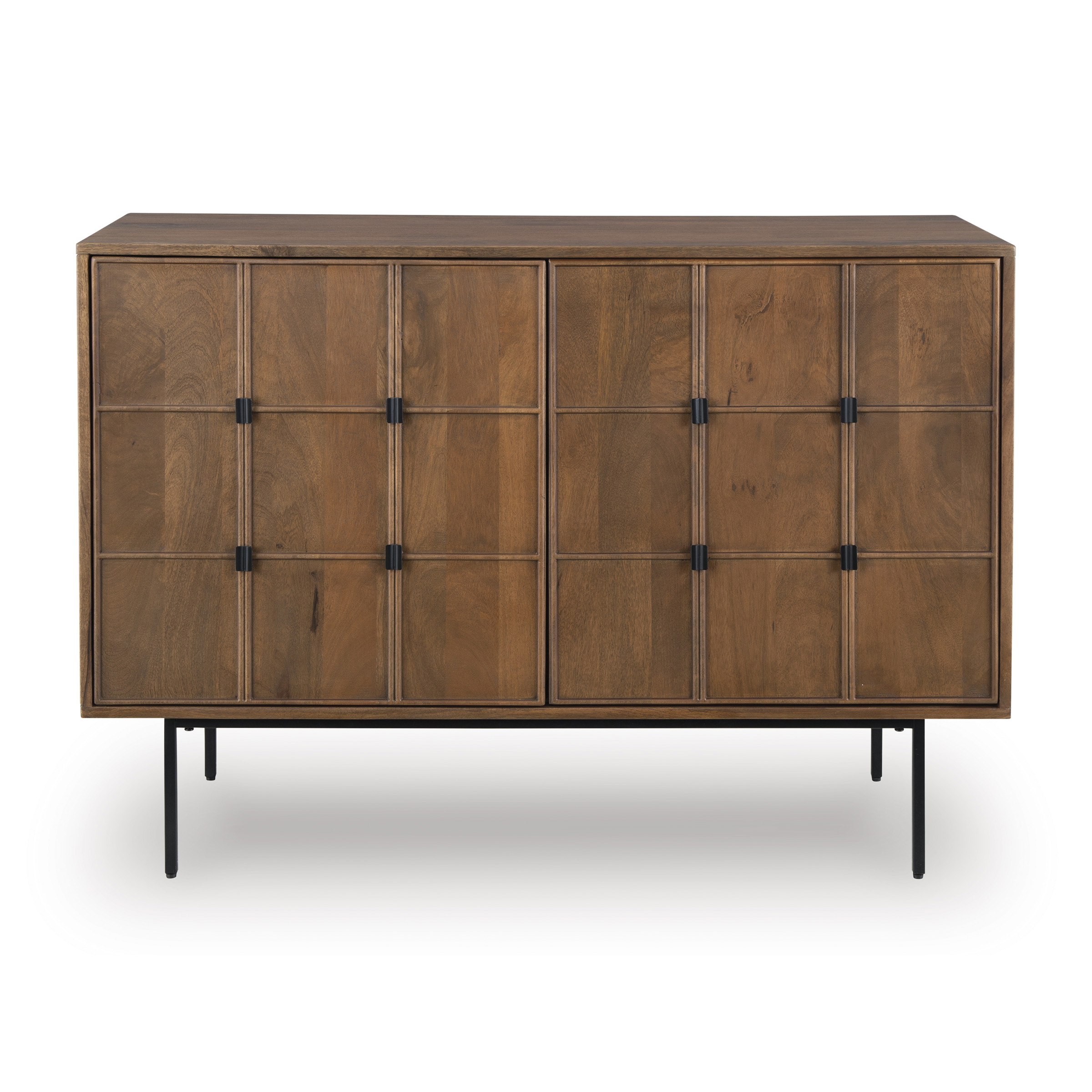 Juddins 2-Door Wood Accent Cabinet | Brown Storage Buffet